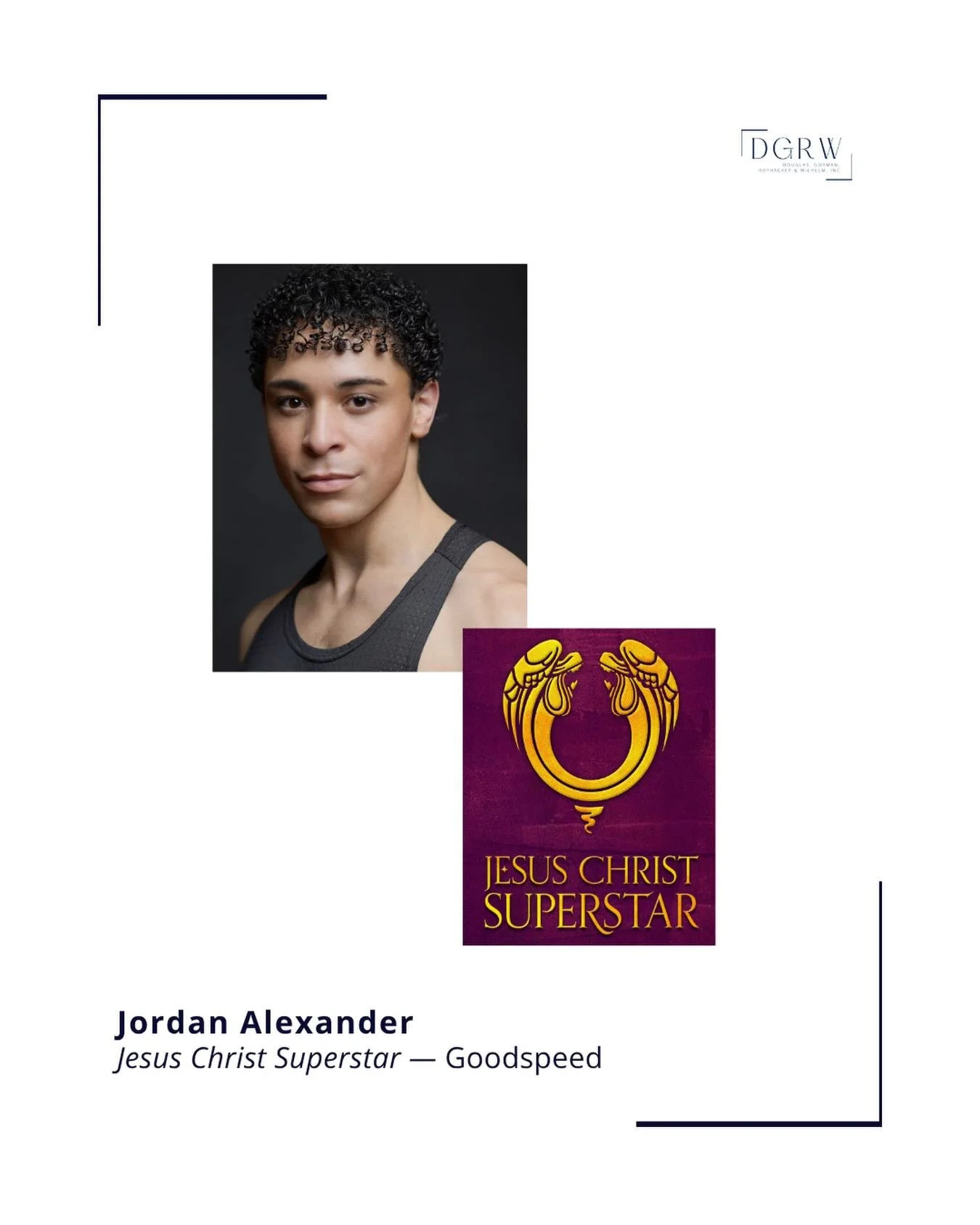 Wishing a Happy Opening to @jordnalexander in JESUS CHRIST SUPERSTAR at @goodspeedmusicals! ⭐️