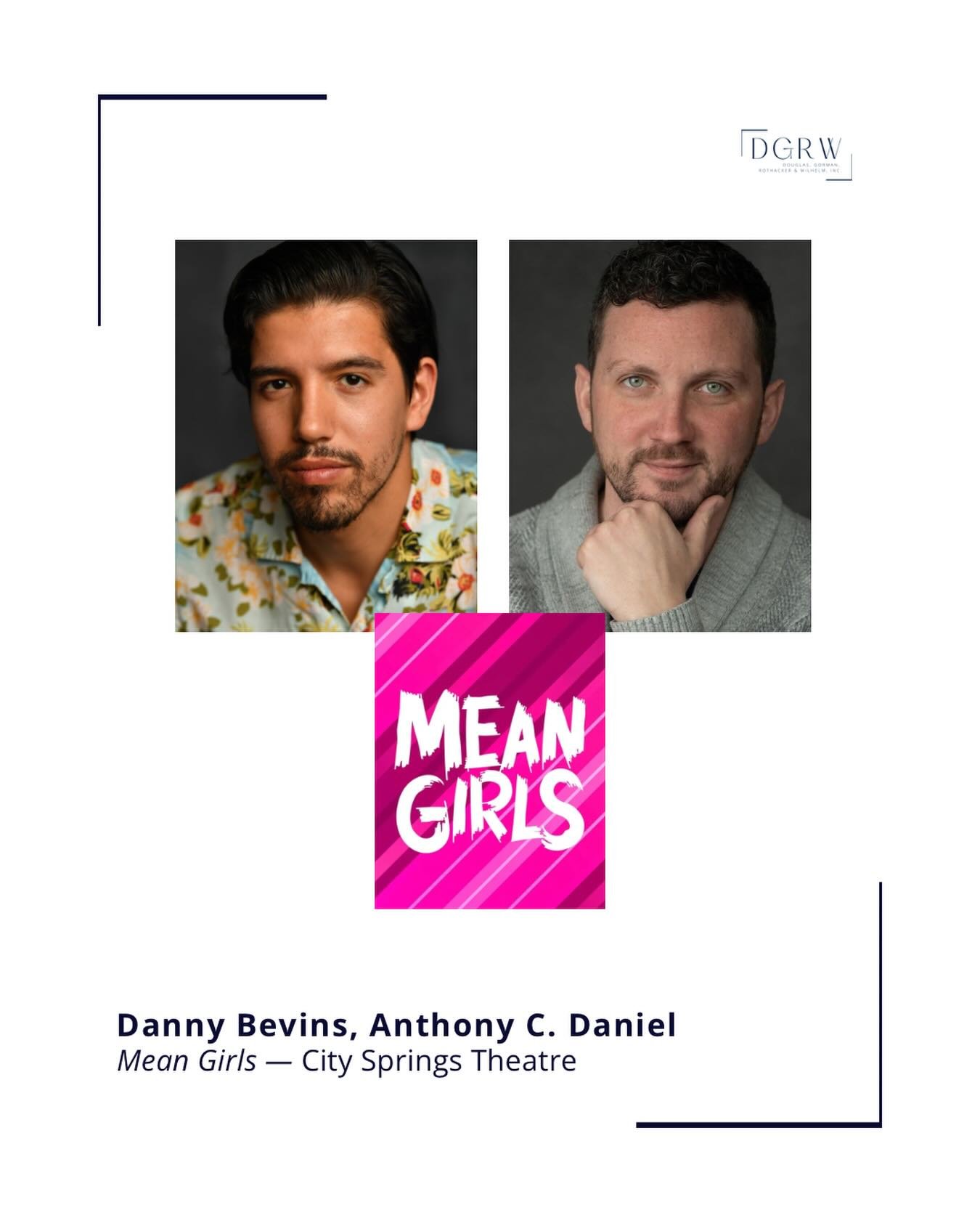 Wishing a Happy Opening Night to @dannyiktomibevins &amp; @anthonycdaniel (Director) in MEAN GIRLS at @cityspringstheatre!
