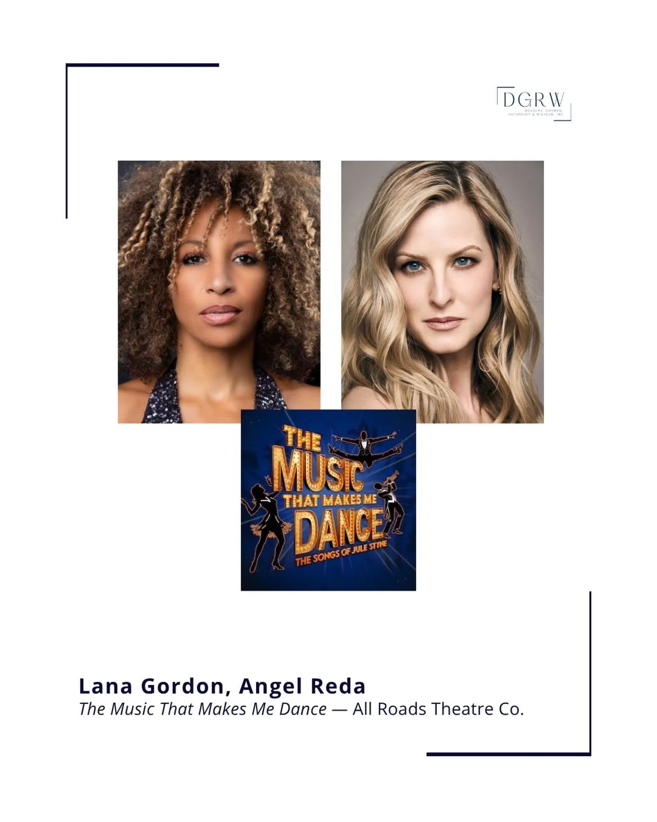@lanajeangordon &amp; @angelreda star in THE MUSIC THAT MAKES ME DANCE - opening at @all_roads_theatre_co! ⭐️