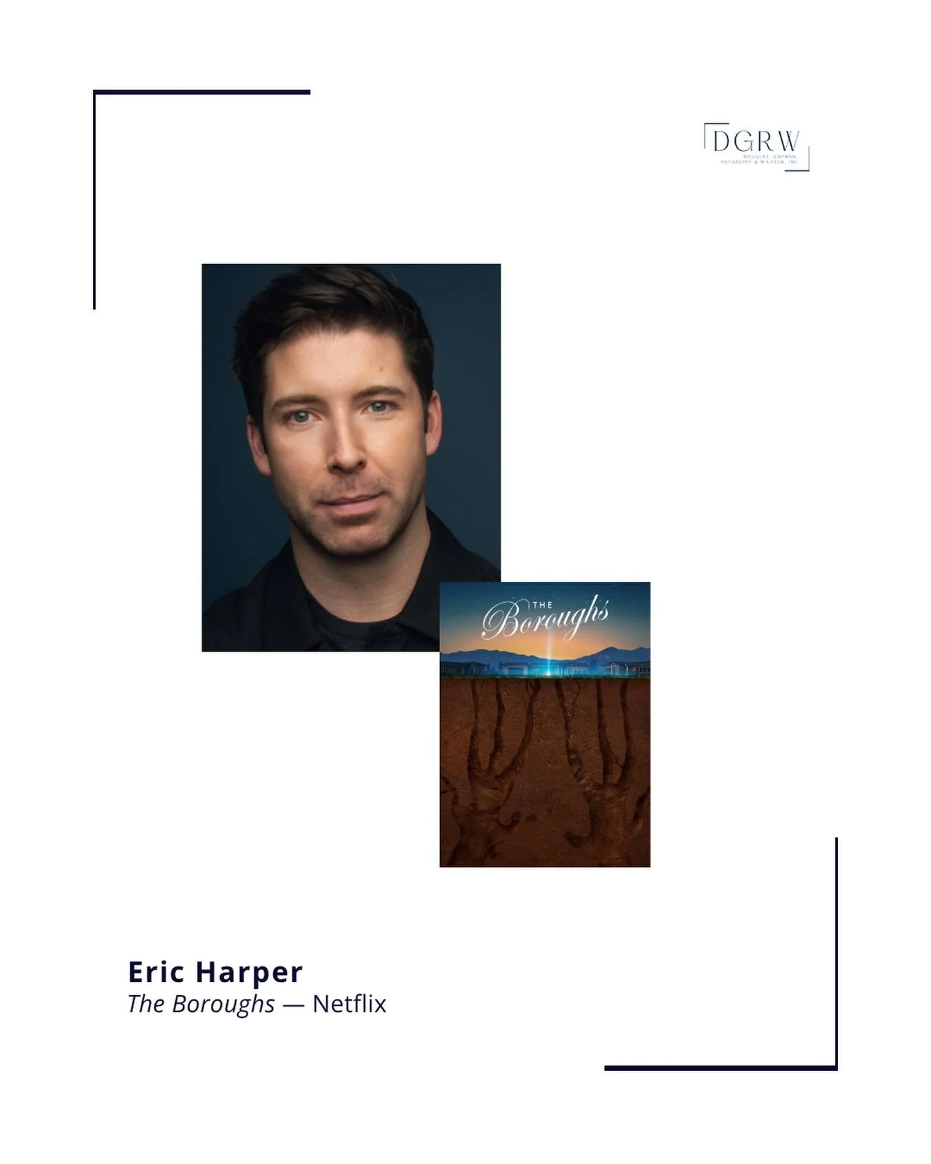 Catch @ericpharper on THE BOROUGHS - streaming today on @netflix! ⭐️