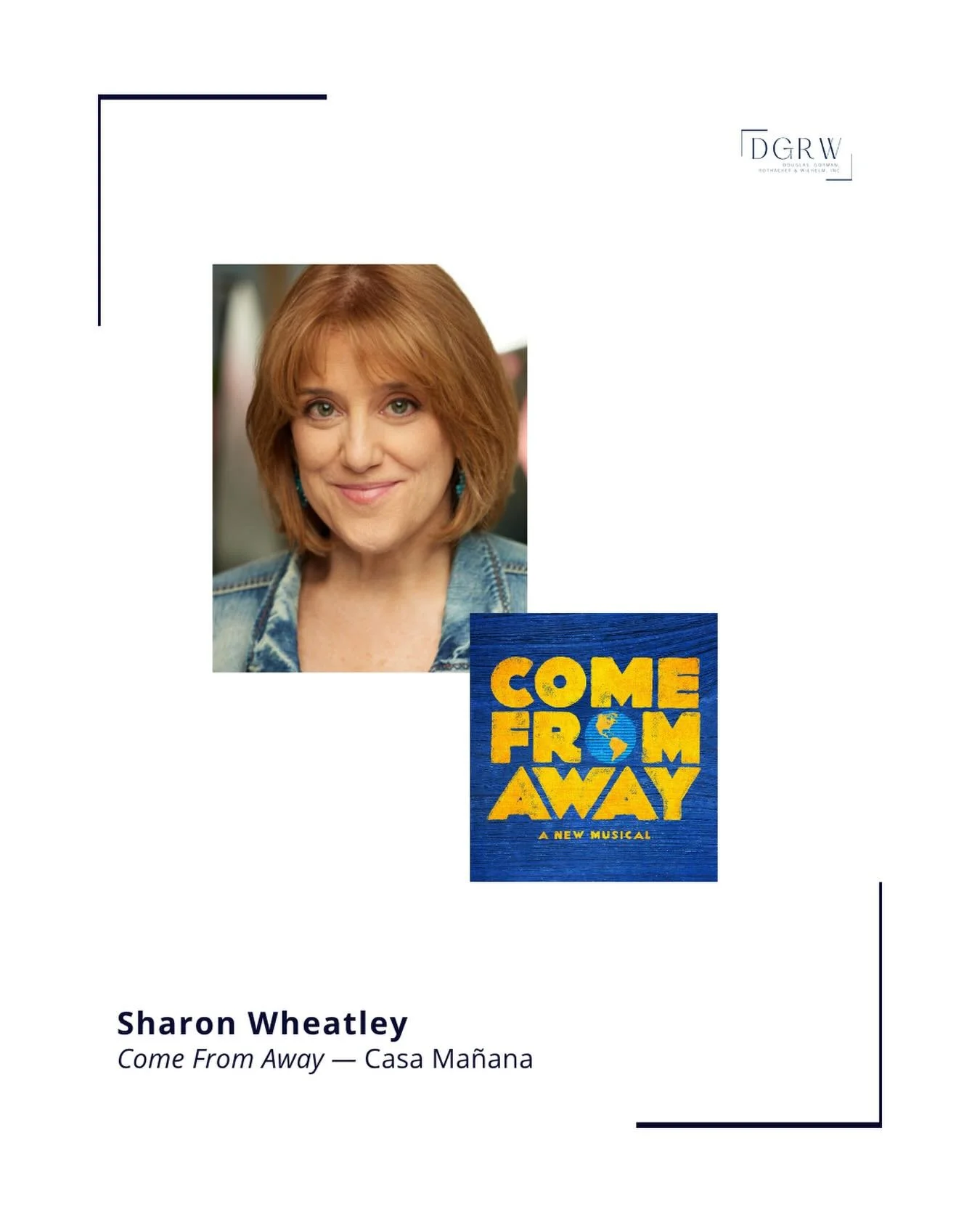 Wishing a Happy Opening Night to @sswheatley in COME FROM AWAY at @casamanana! ⭐️