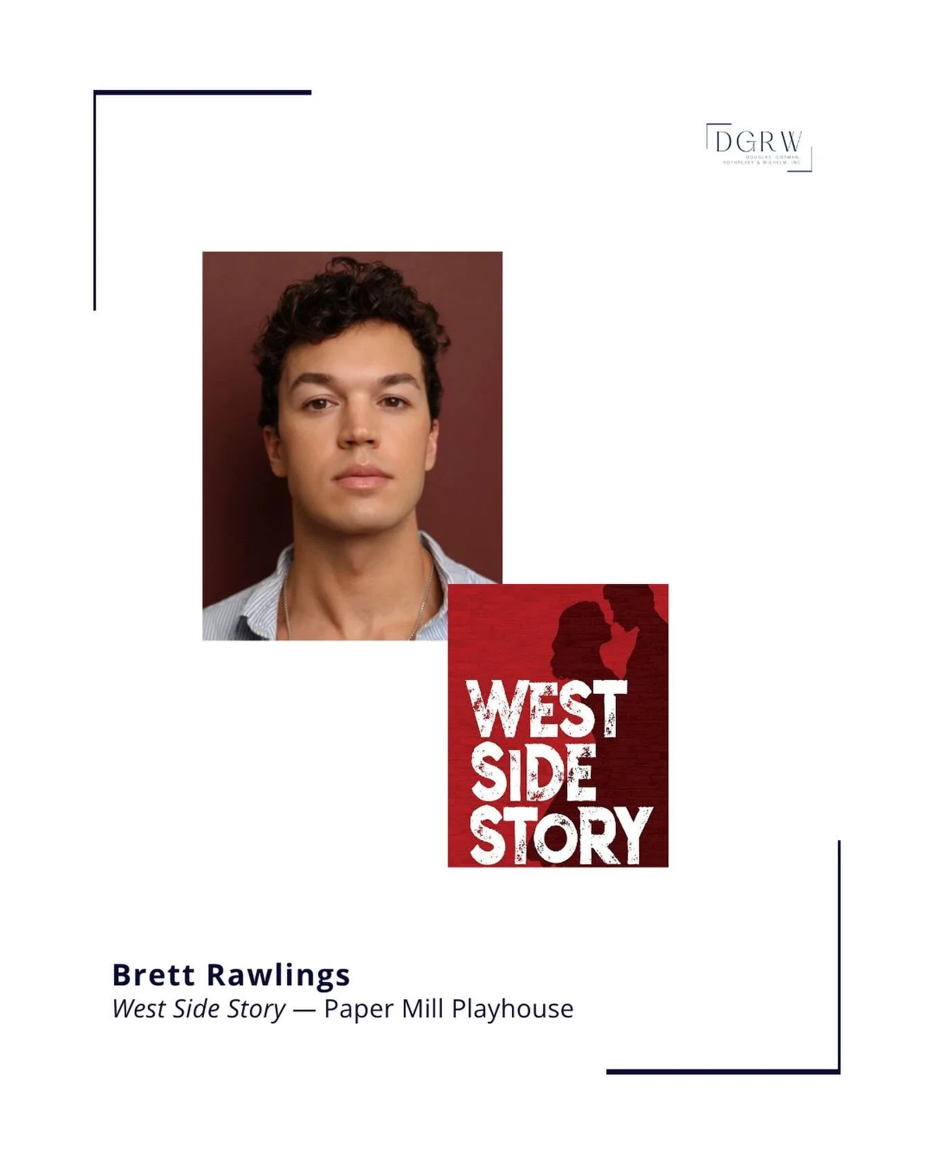 Wishing a Happy Opening Night to @brettrawlings in WEST SIDE STORY at @papermillplayhouse! ⭐️