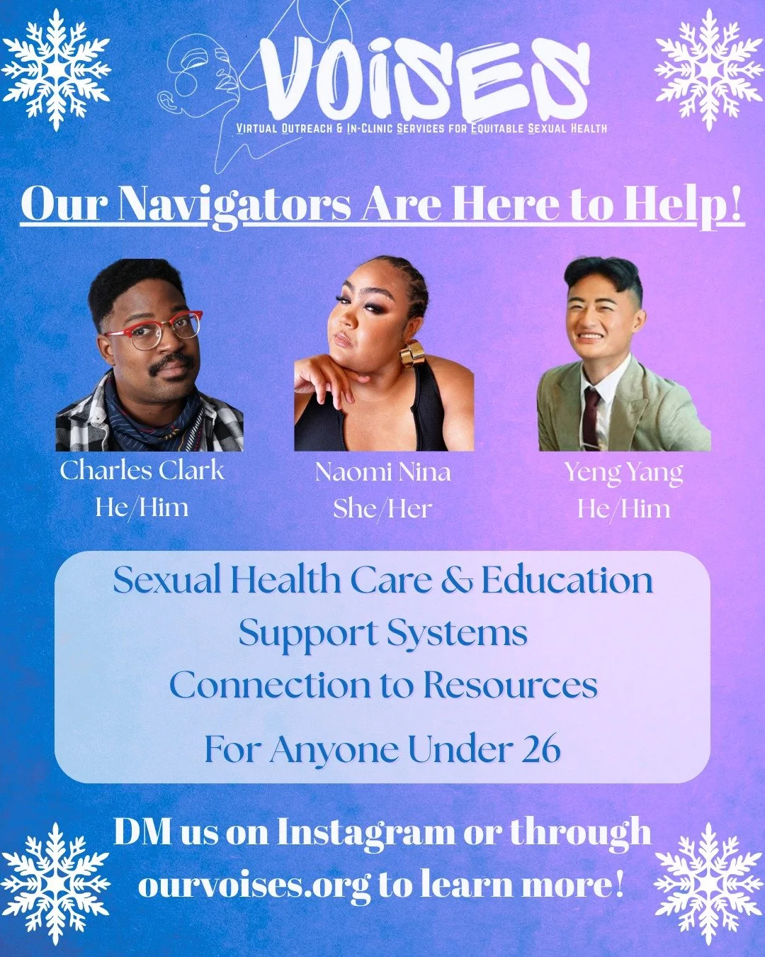 Got Questions? We got Answers! Hit us up!

#healthcare #youthhealth #navigation #lgbtqia #womenshealth #condoms #STItesting #HIVprevention #bmorehealth