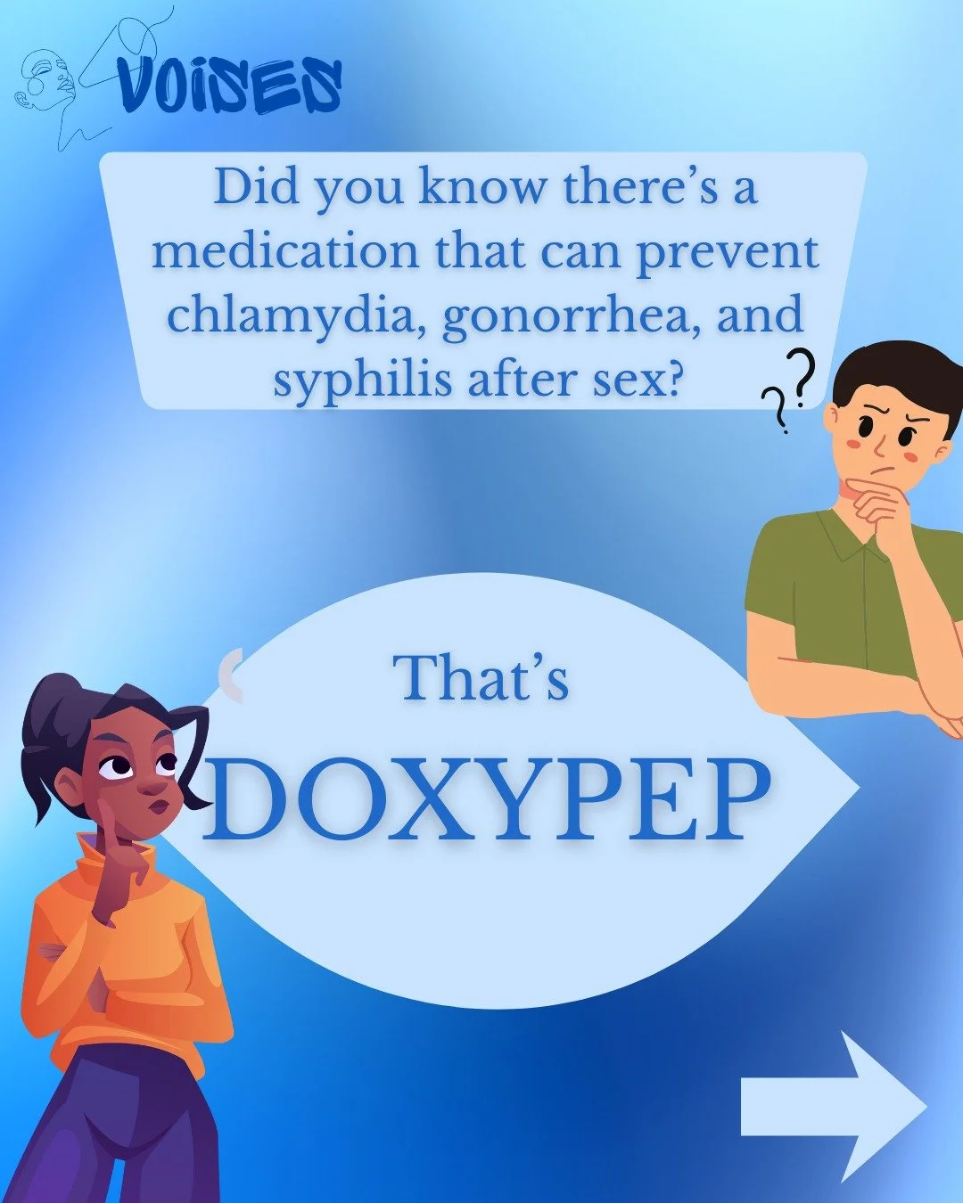 DoxyPEP - it's like a Plan B pill for potential STIs. Curious about it? Let us know what you're thinking.

#DoxyPEP #STIprevention #education #youthhealth #lgbtq #lgbtqia🏳️&zwj;🌈