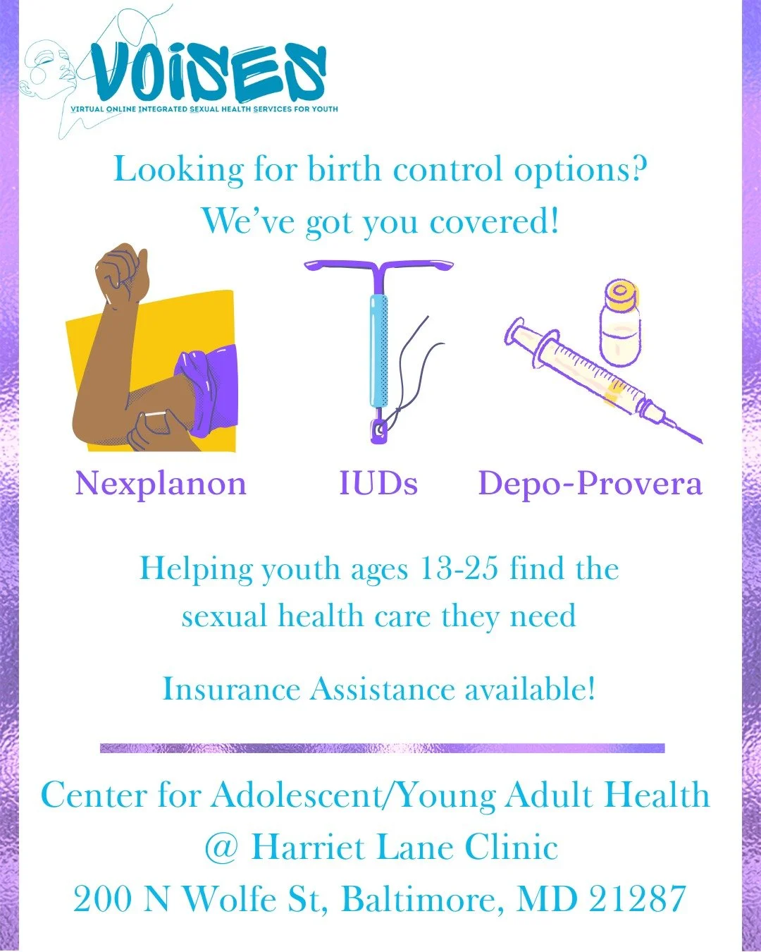 Have one less thing to worry about. Reach out to us

#birthcontrol #implants #IUDs #depo #pregnancy #bmorehealth #youthhealth