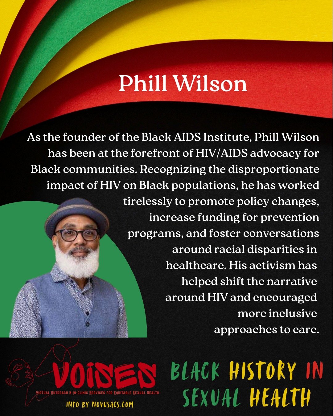An advocate and activist, today we celebrate Phill Wilson.

#blackhistorymonth #sexualhealth #BHM #HIVawareness #HIVadvocacy