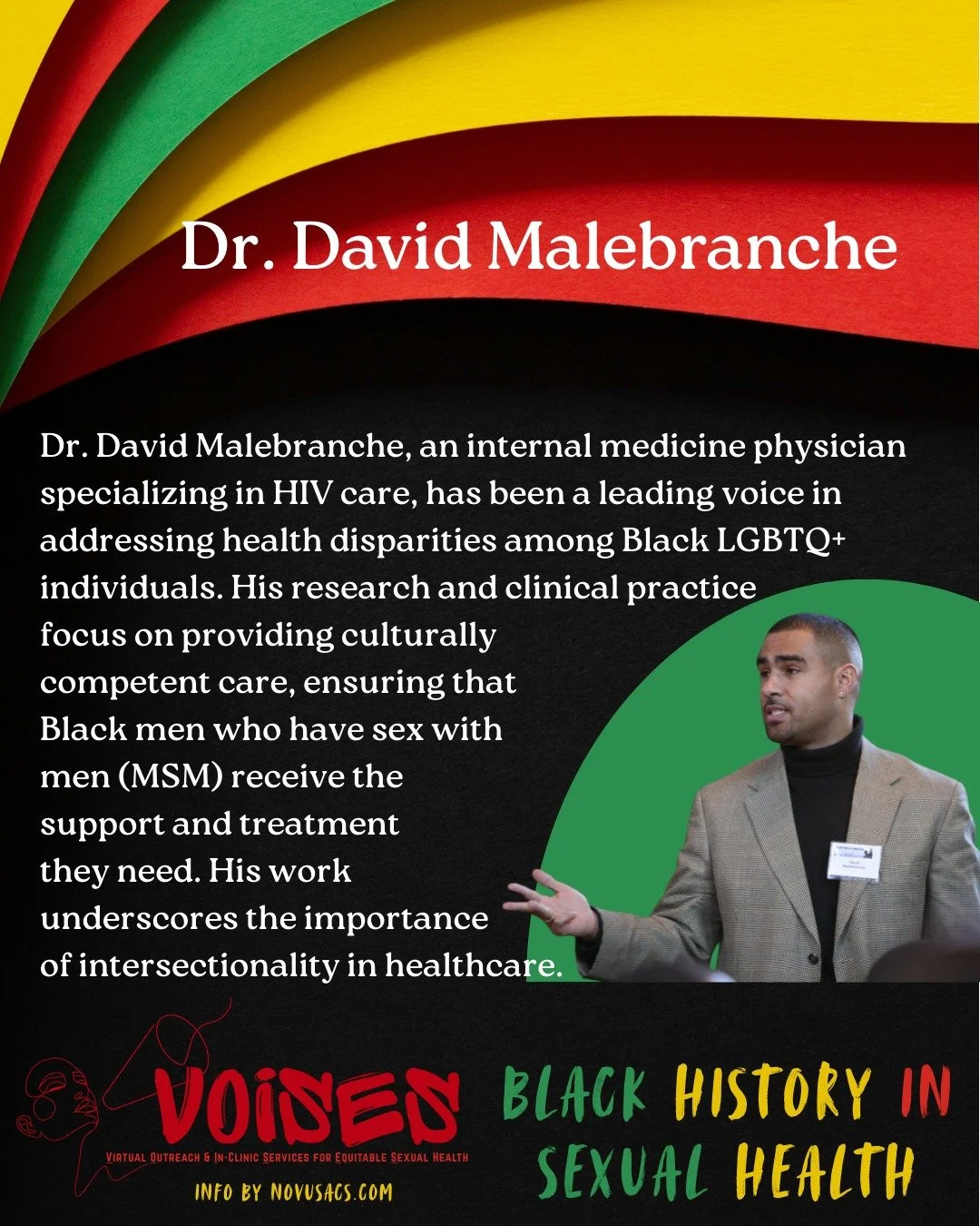Continuing the legacy of HIV Care and sexual health awareness to the present day, we celebrate Dr. David Malebranche.

#blackhistorymonth #BHMhealth #BHM #HIVcare #LGBThealth