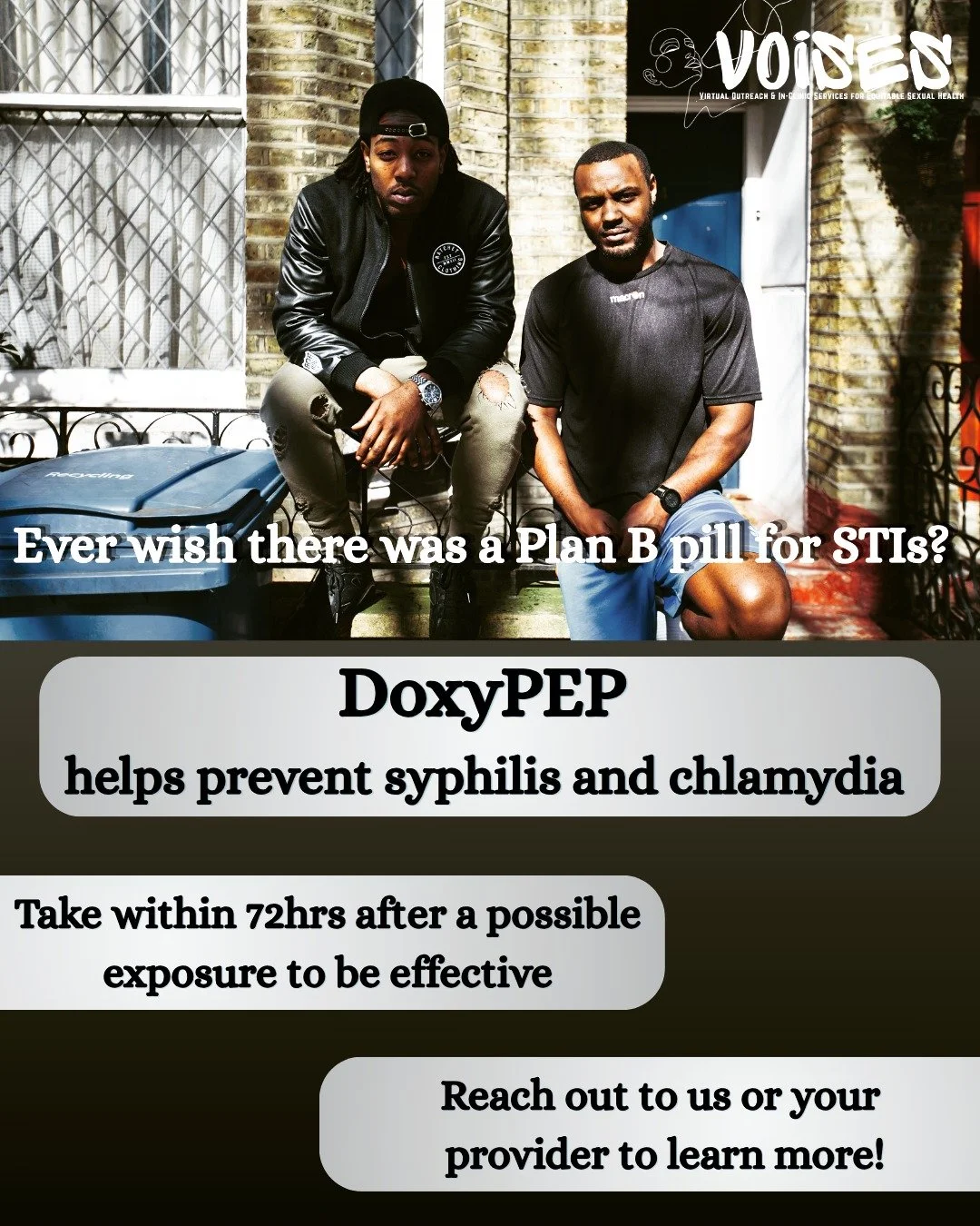 doxyPEP is a pill you can take to reduce your risk of syphilis and chlamydia after sex., but you gotta take in 72hrs after you get down
it's becoming more readily available. DM us or scroll our page to learn more

#doxypep #sexualhealth #STIpreventio