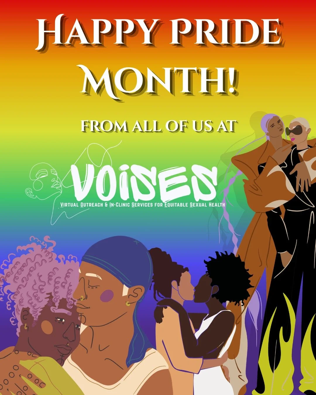 Celebrating the entire LGBTQIA+ community this month and year-round! 

#PrideMonth #BmoreProud #VOISES