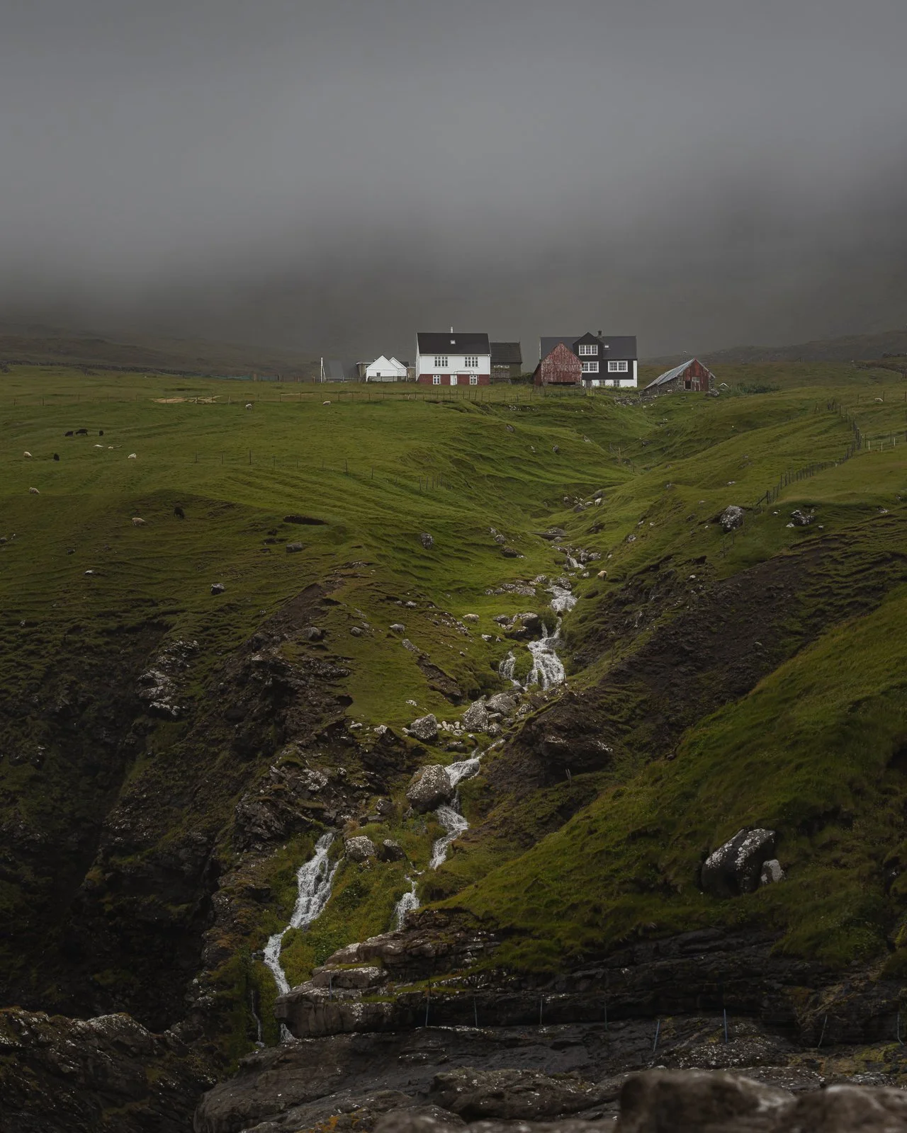 Viðareiði Waterfall