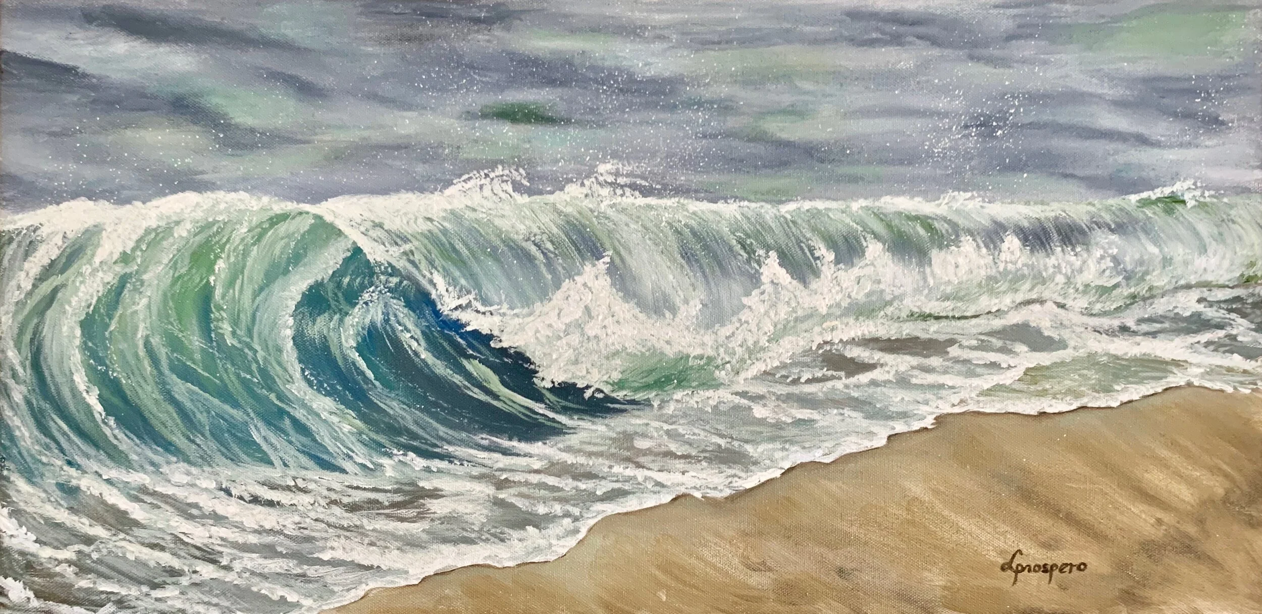 "Roll Call" - 12" x 24" oil on canvas 