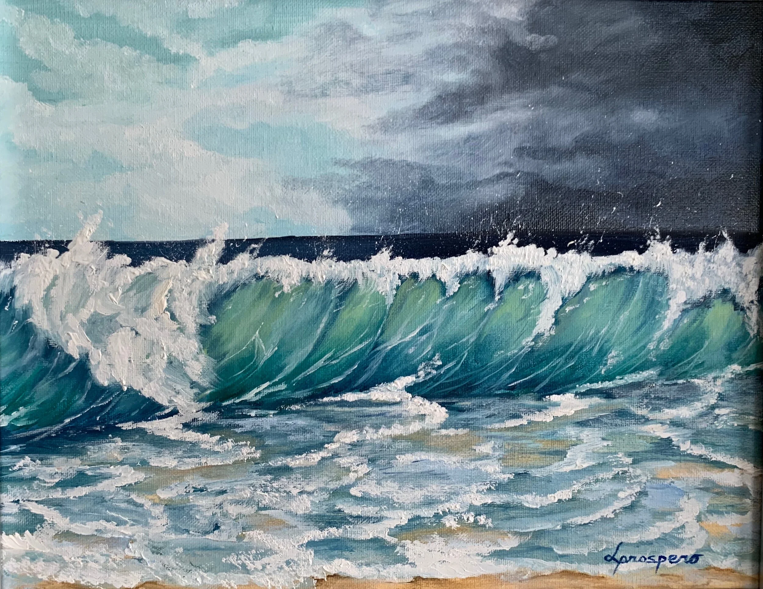 "Threatening" - 11" x 14" oil on canvas 