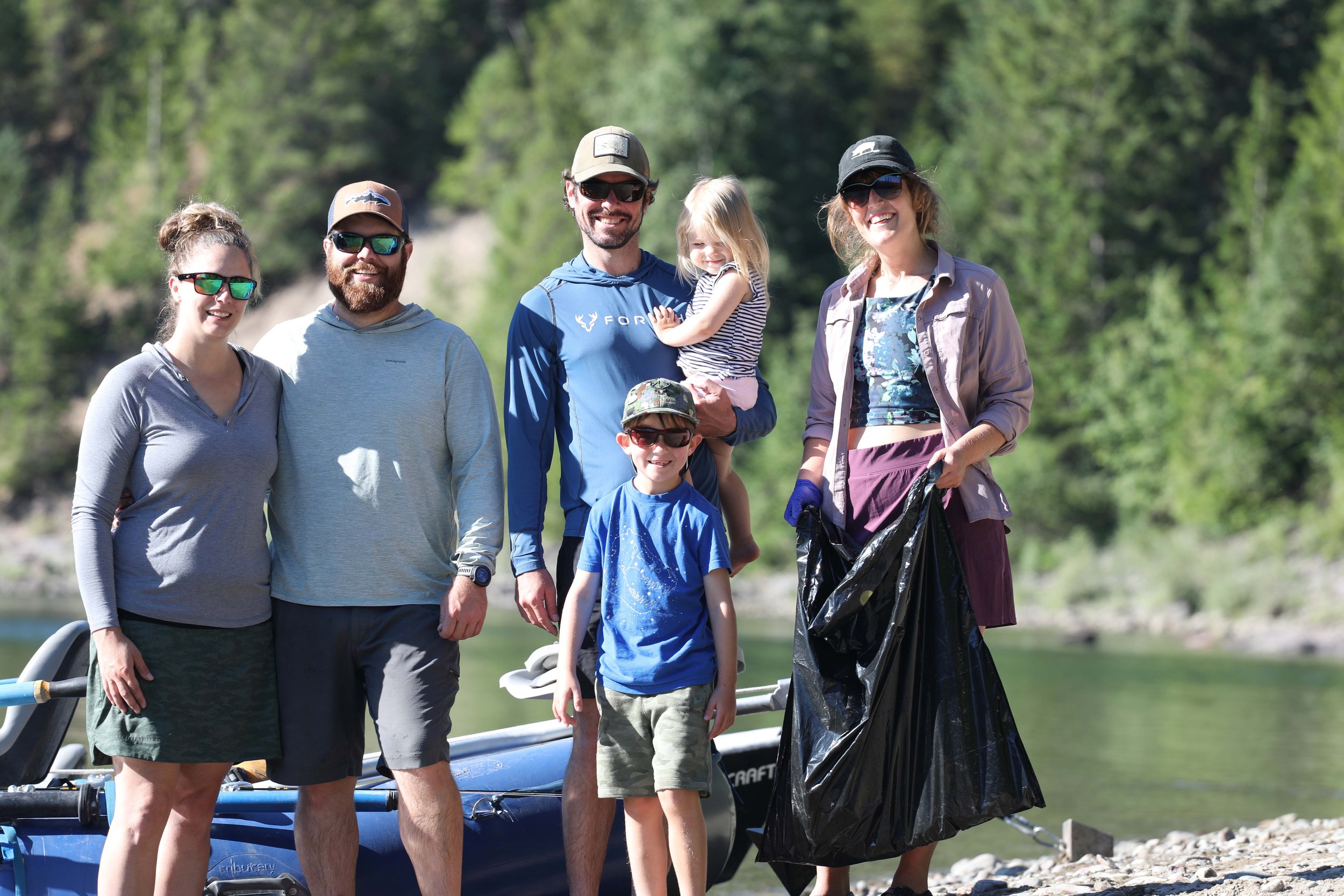 2022 Flathead Waters Cleanup- 3 Forks of Flathead-North Fork- , Danielle, Adam, Zoey, Connor, Megan 8.13.22_Low.jpg