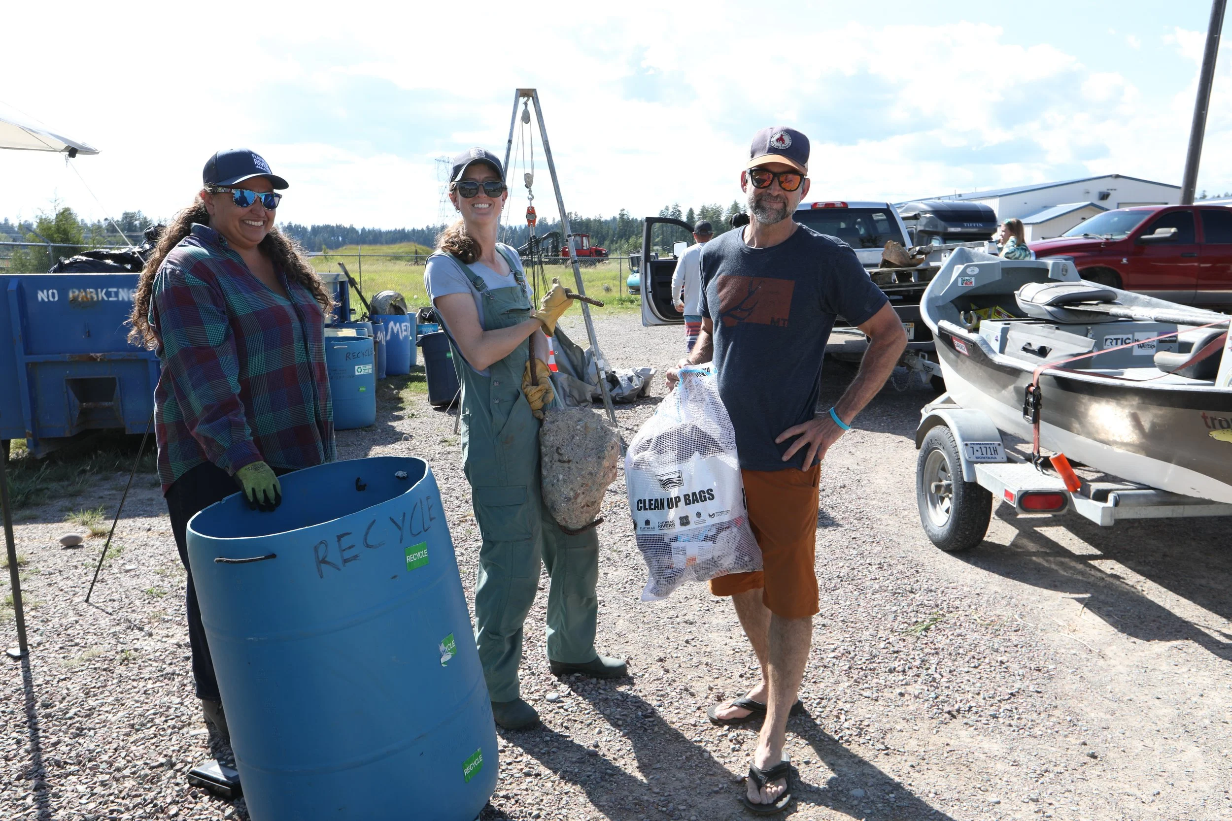 2025 Flathead Waters Cleanup_Sacred Waters Afterparty_Weigh-in Station_Stream Dream Team Trash Drop-off_Sheena Pate.JPG