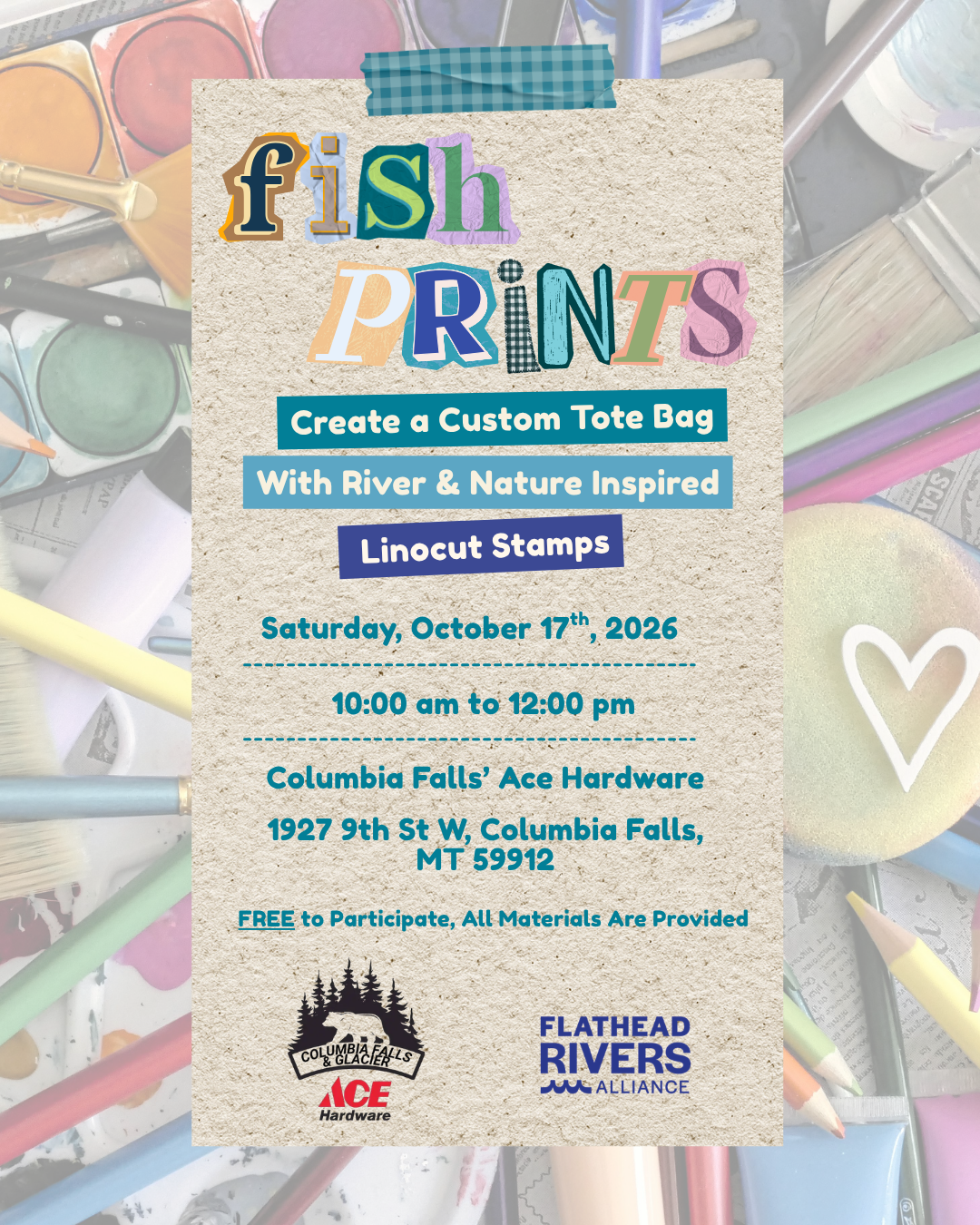 Fish Prints: Nature-Inspired Tote Bag Workshop