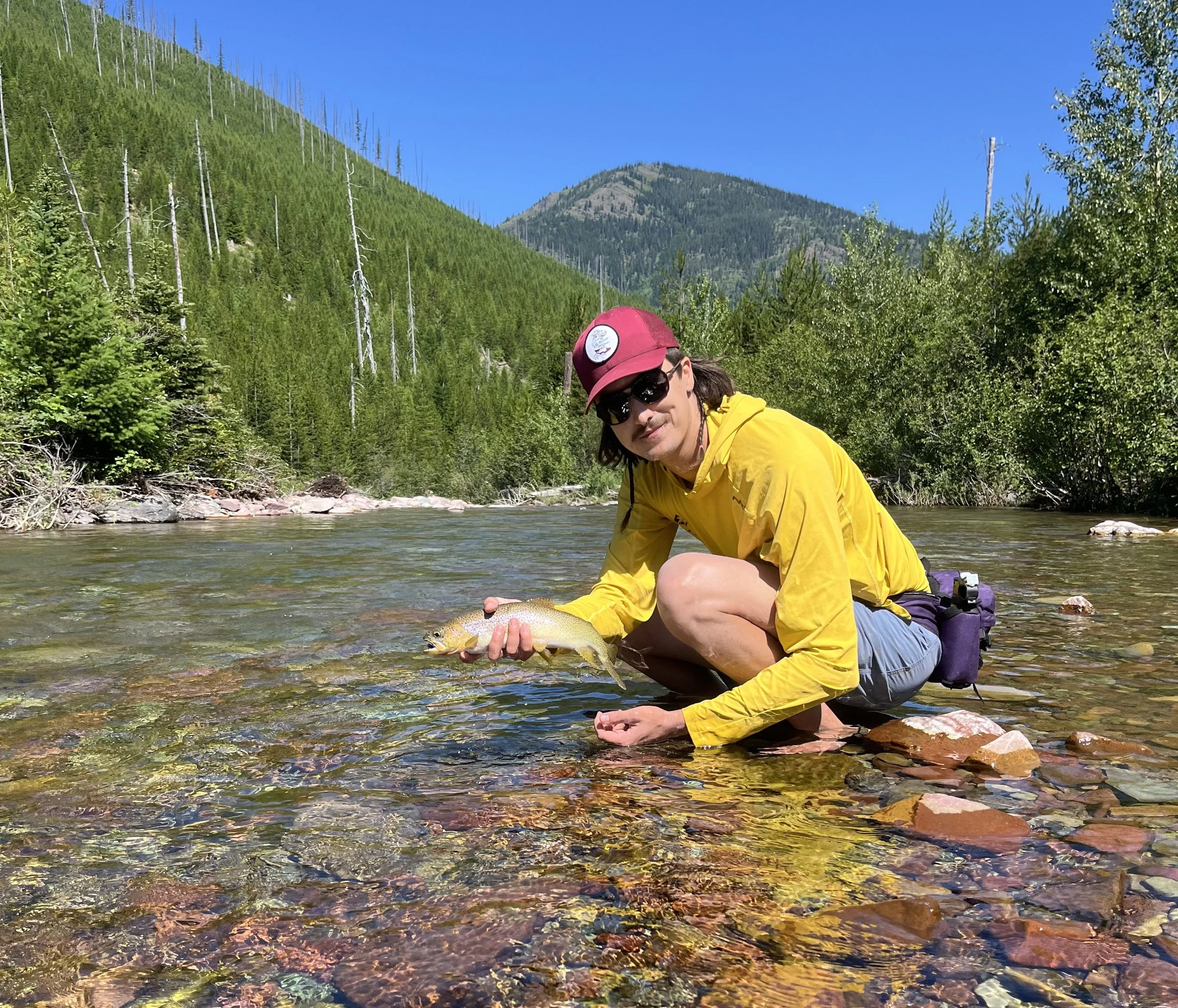 Enjoying the fishery on a Flathead watershed tributary protected by the Roadless Rule