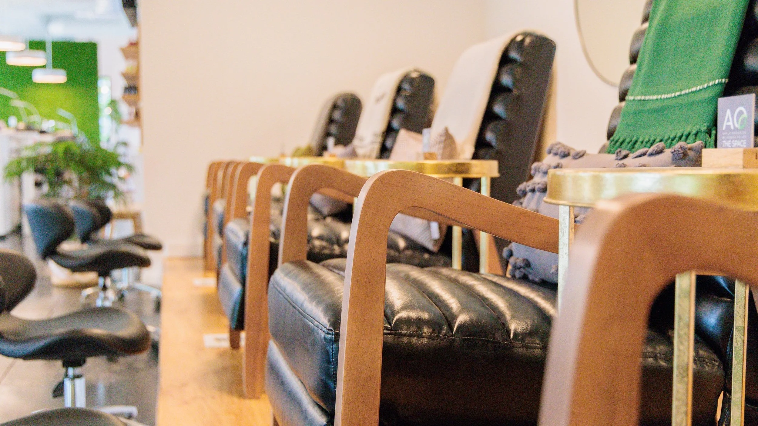 Clean, professional medical spa treatment room with neutral tones at AO - The Space in Greenville