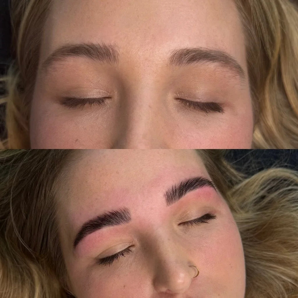 Hybrid Brow Staining And Wax