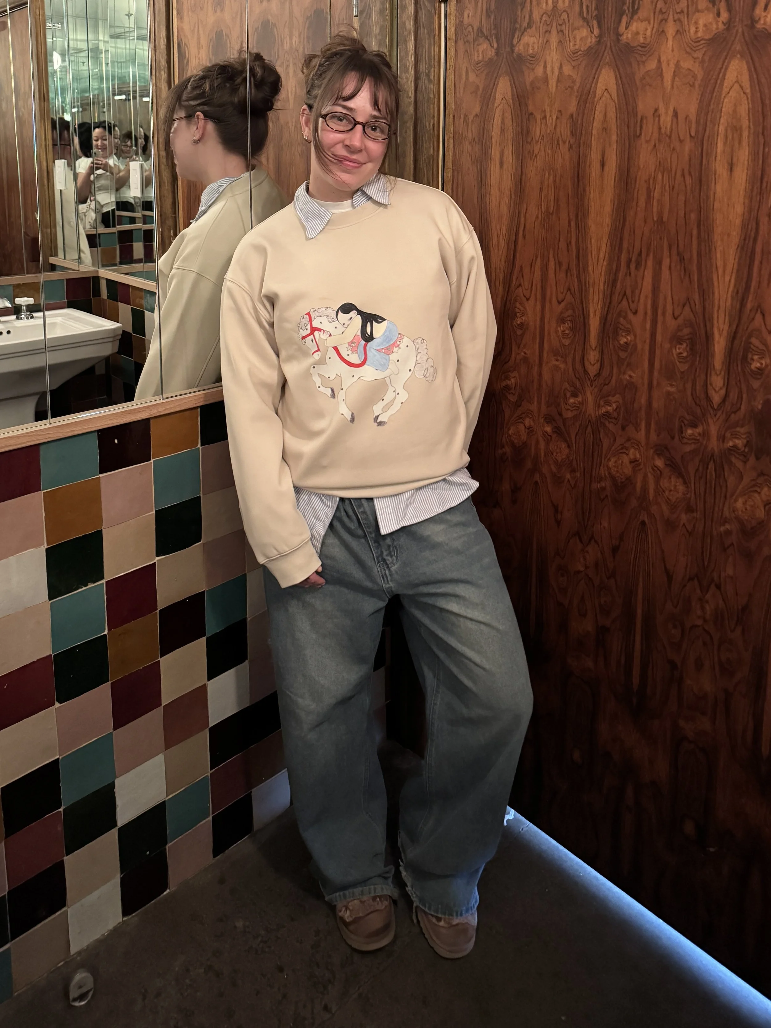 LUCKY HORSE CREW NECK