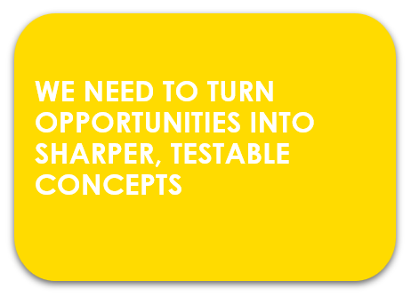 Need to turn CPG innovation opportunities into concepts