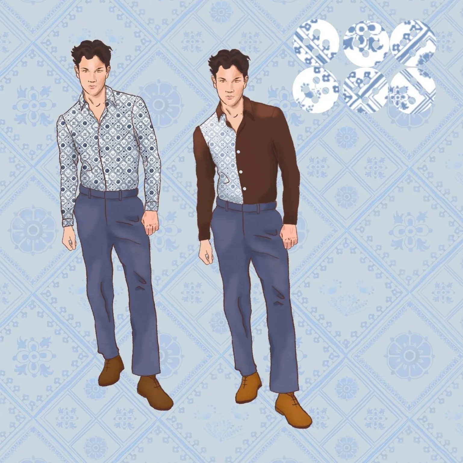 Delftware Men's Shirt