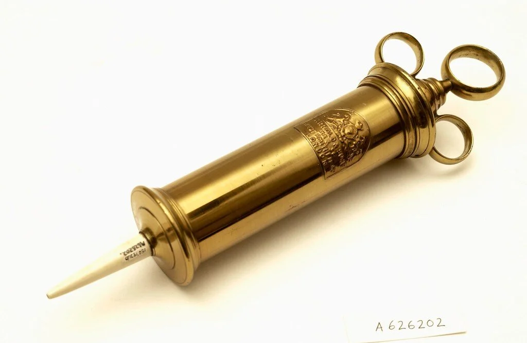 Enema syringe, London, England, 1866-1927