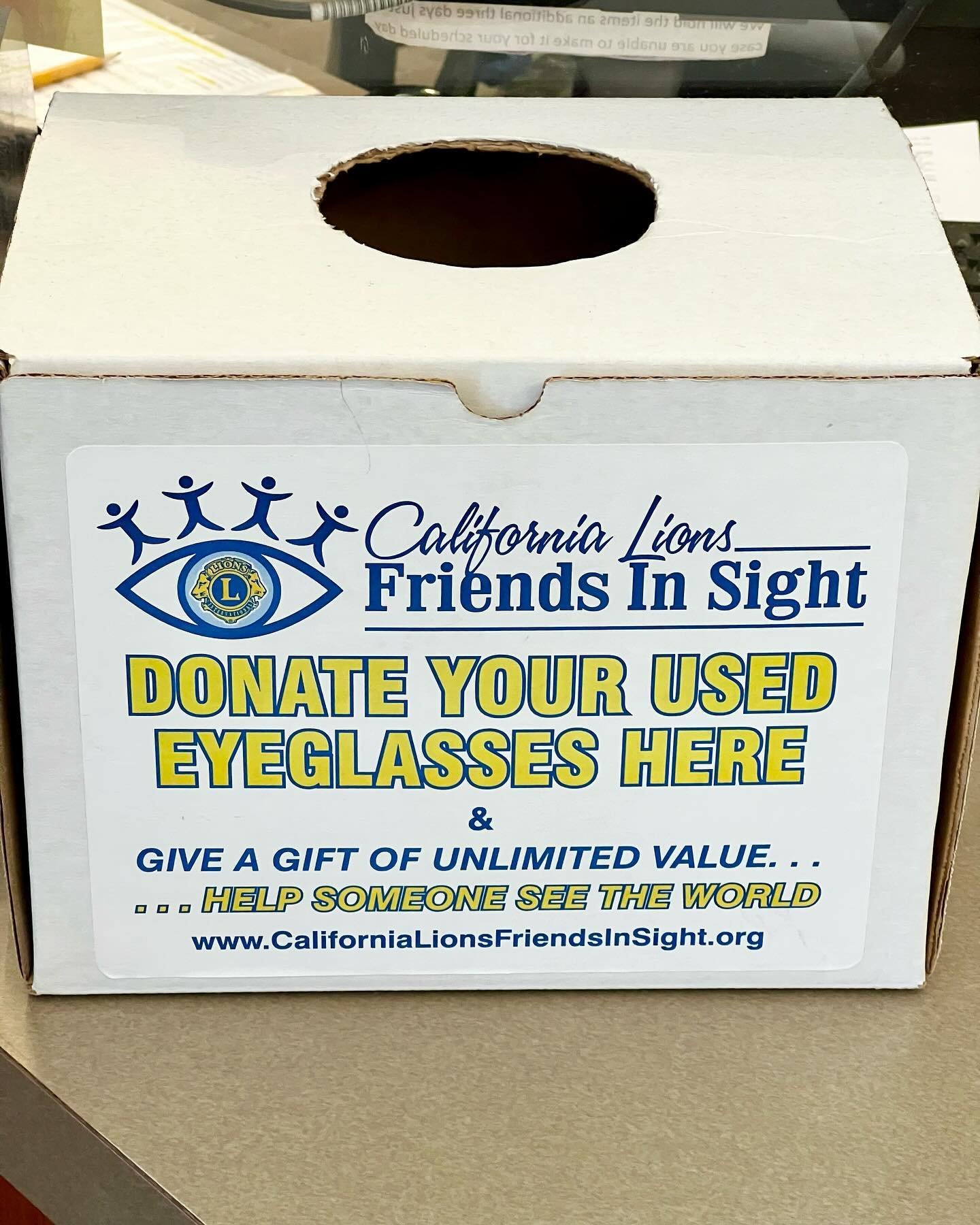 Donate your old glasses here!  Currently a drop box at the Temecula Public Library on Pauba.  _________________ #californialions #declutteryourhome #temeculavalley #stacysorts #simplify #decluttering