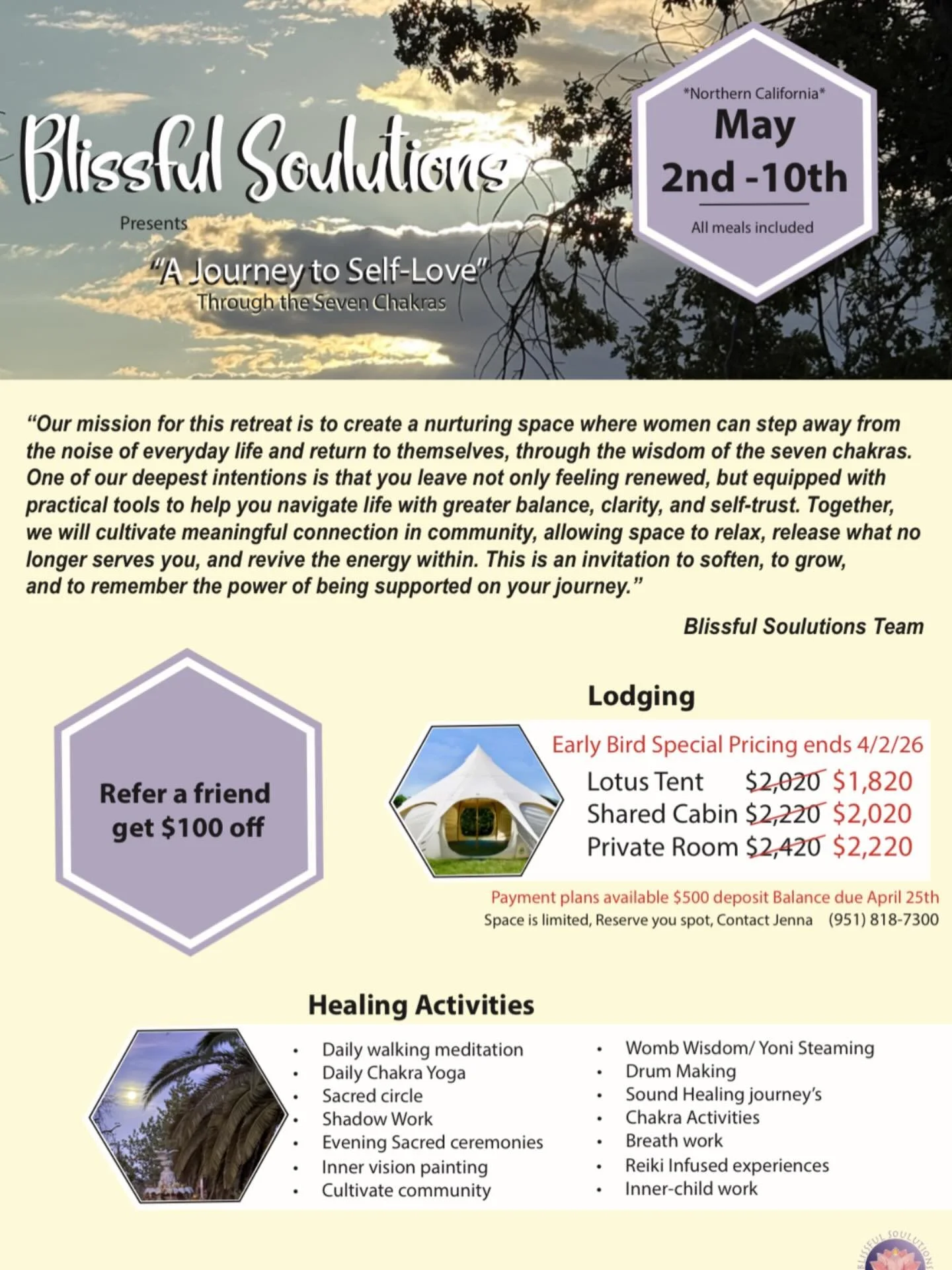 My friend and massage therapist Jenna Biting is hosting a retreat in May.  I&rsquo;m helping put out the word!