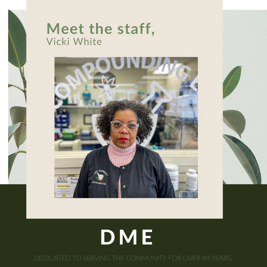 Meet Vicki! She's one of the friendly faces you see when you come visit us.