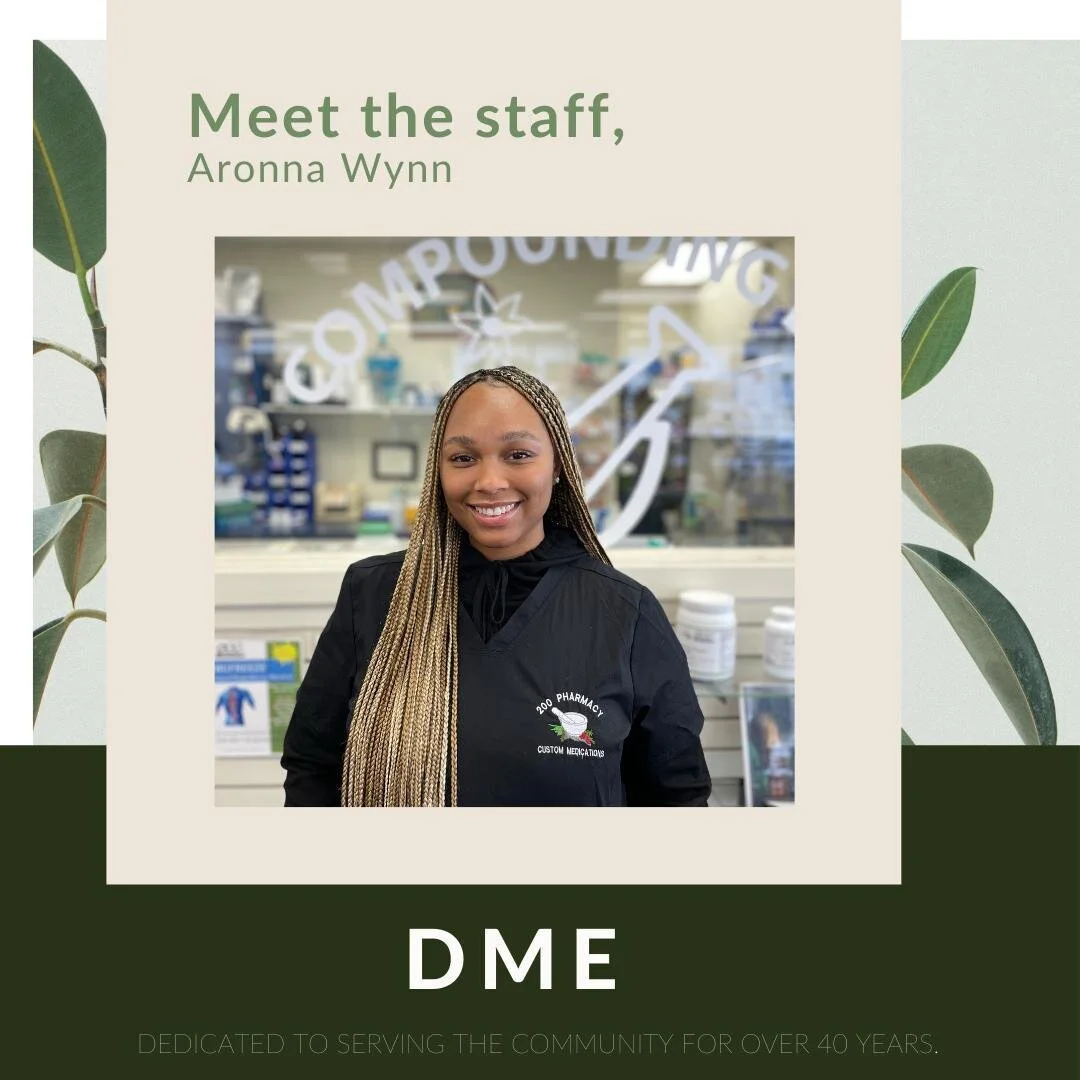 Meet Aronna! She works in the DME department and always has a smile on her face when helping customers like YOU!