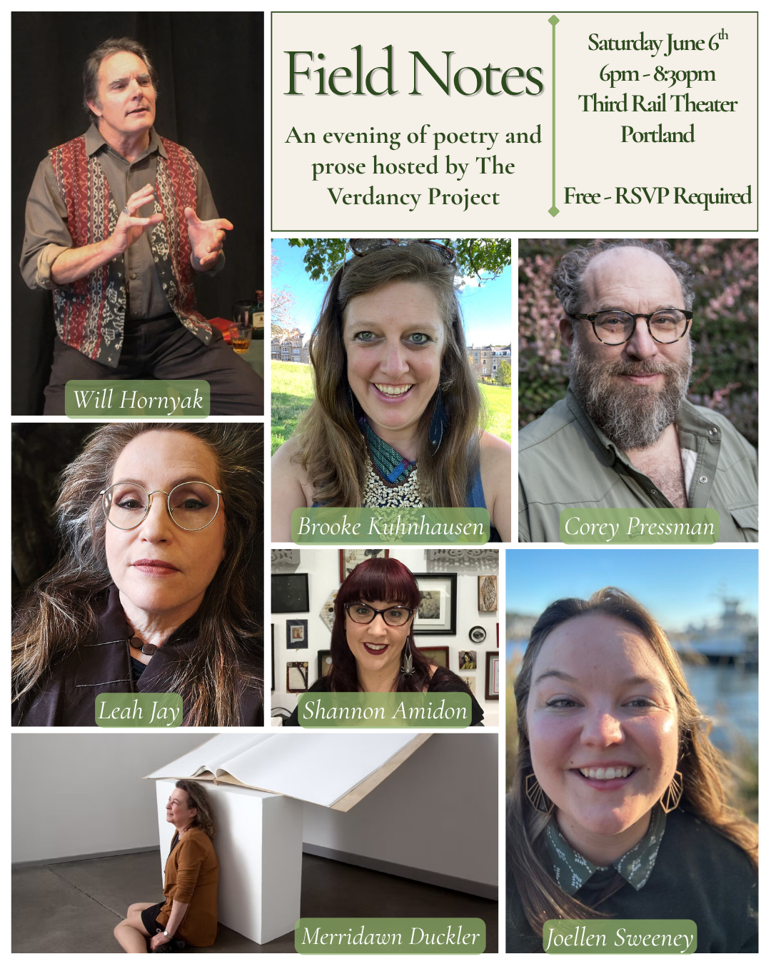 Field Notes - An Evening of Poetry and Prose in PDX