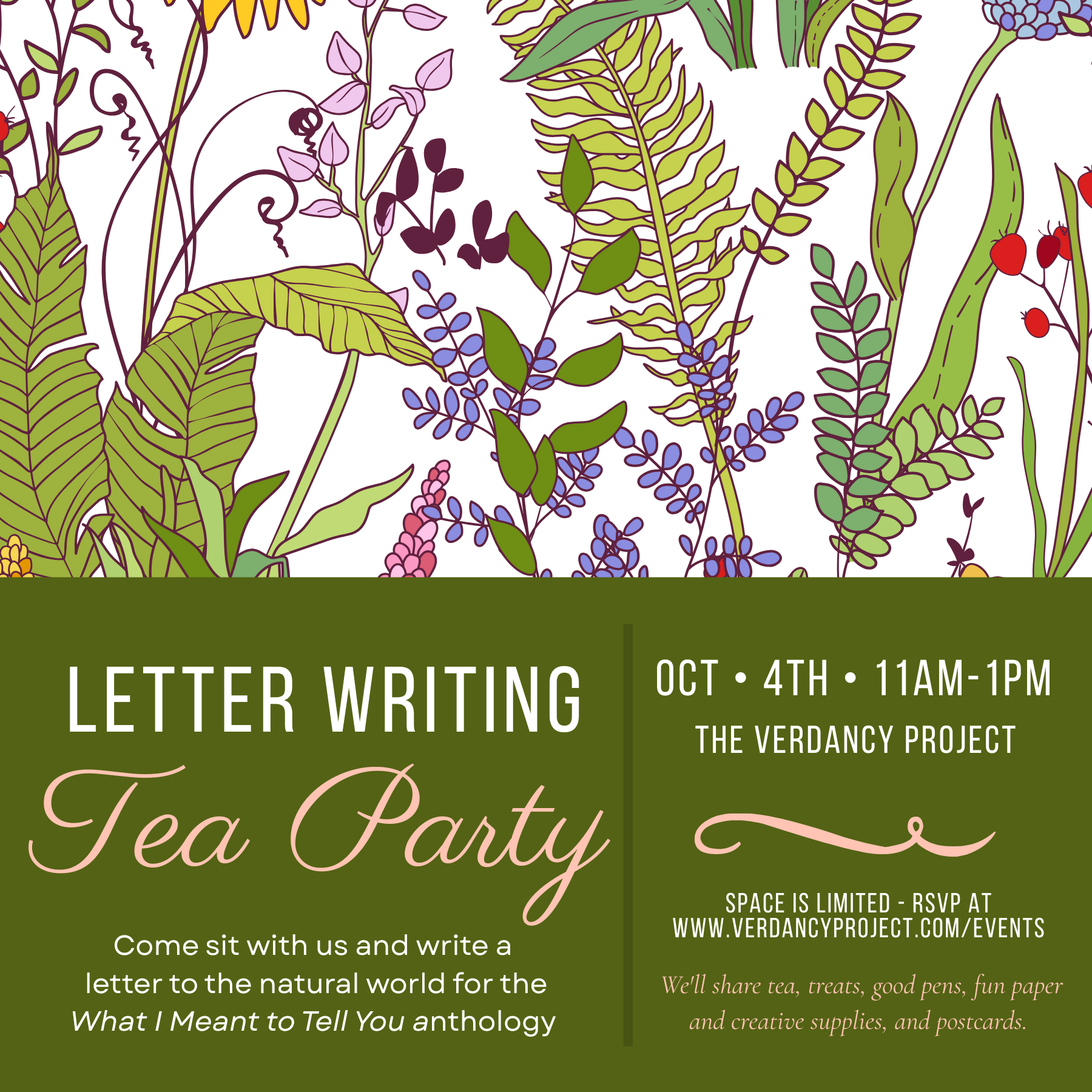 Letter Writing Tea Party