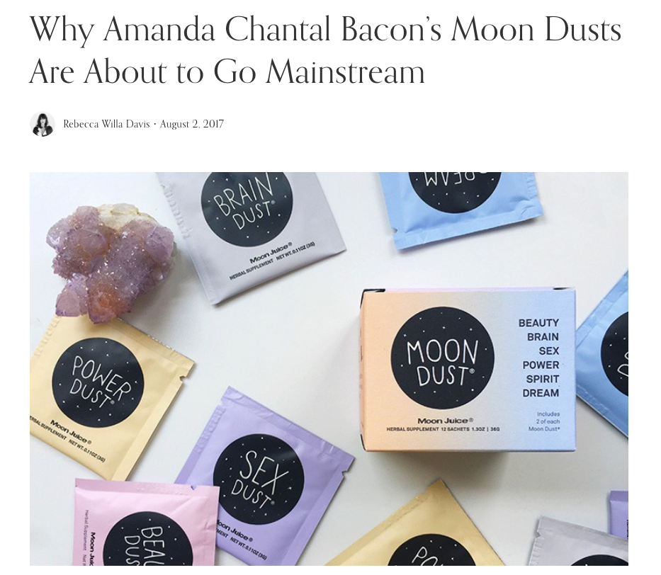 Exclusive interview with Moon Juice founder Amanda Chantal Bacon ahead of brand expansion (Well+Good)