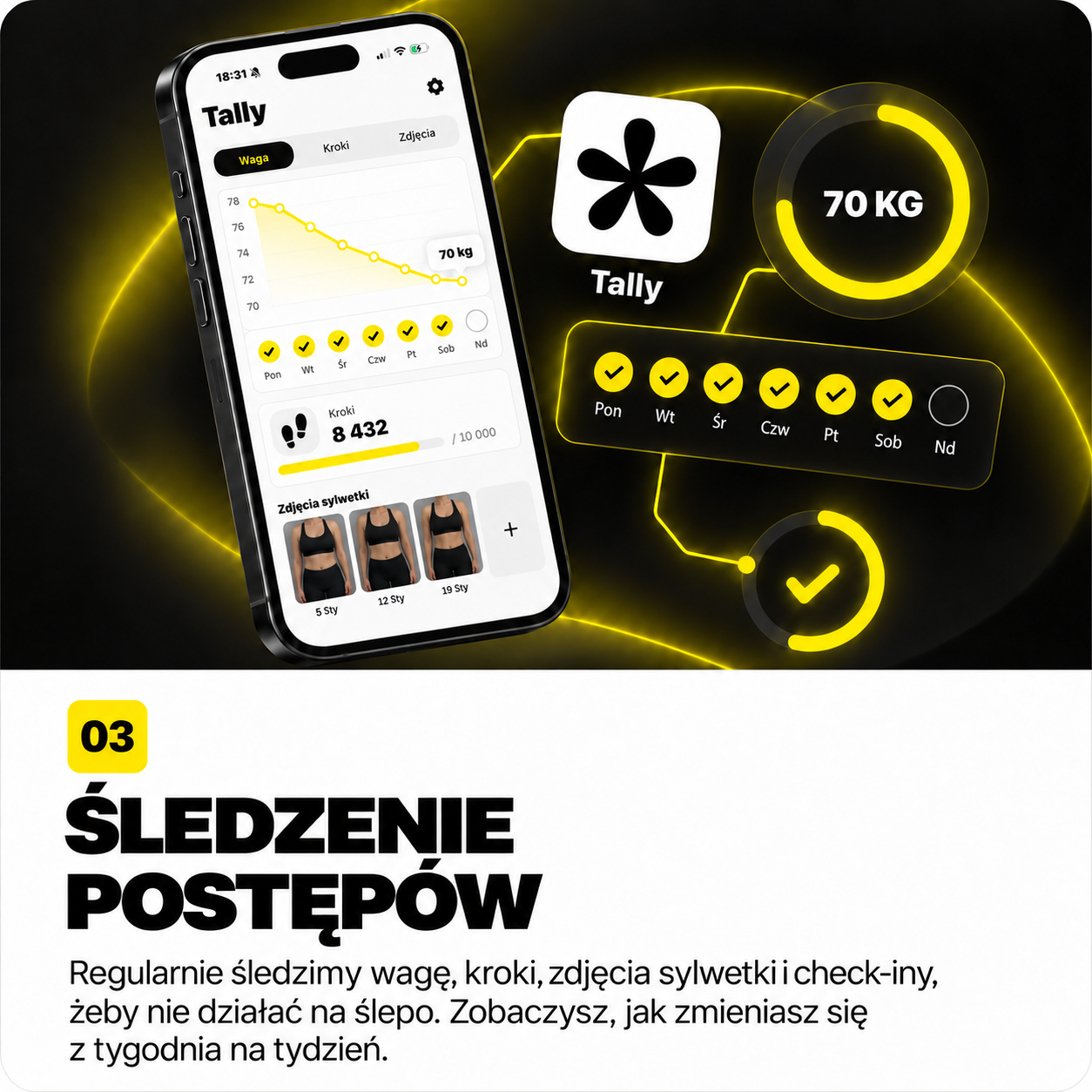 Śledzenie postępów w Tally