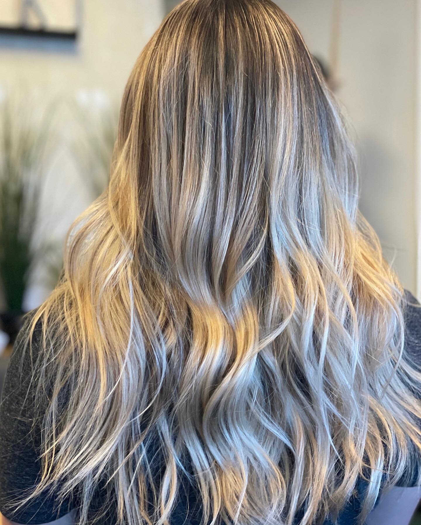 Cooler, Brighter, Lighter, Darker.
&bull;
Swipe to see side by side before and after. Second picture is this last apt that got us to our goal, third picture was starting hair (box color over old blonde) 
This has been a total of 5 appointments over 6