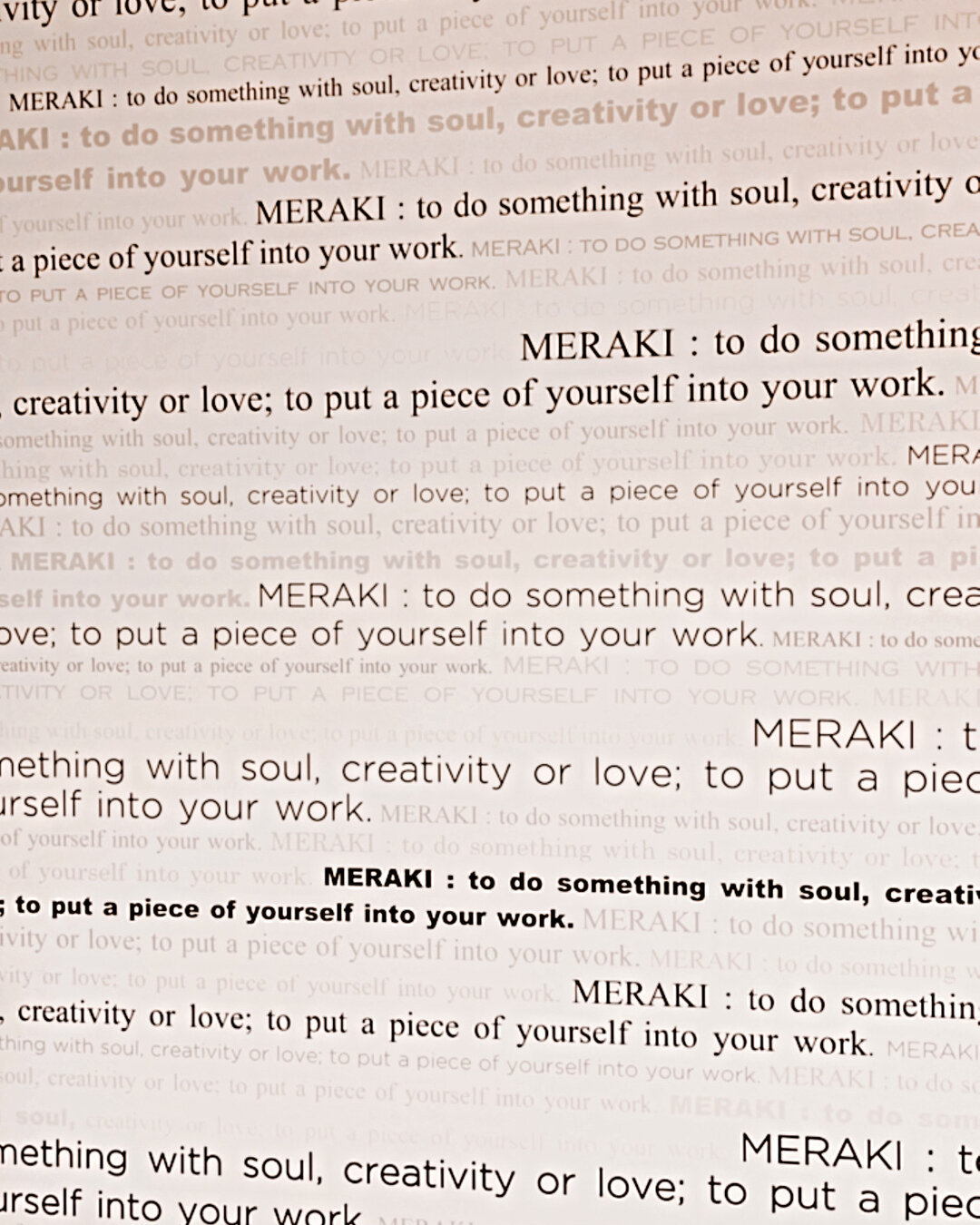 Meraki : to do something with soul, creativity, or love; to put a piece of yourself into your work. ​​​​​​​​
It is our name. It is our mission statement. ​​​​​​​​
It is who we are and what we do. ​​​​​​​​
🖤 ​​​​​​​​
#Meraki #Merakihairandbody #balan