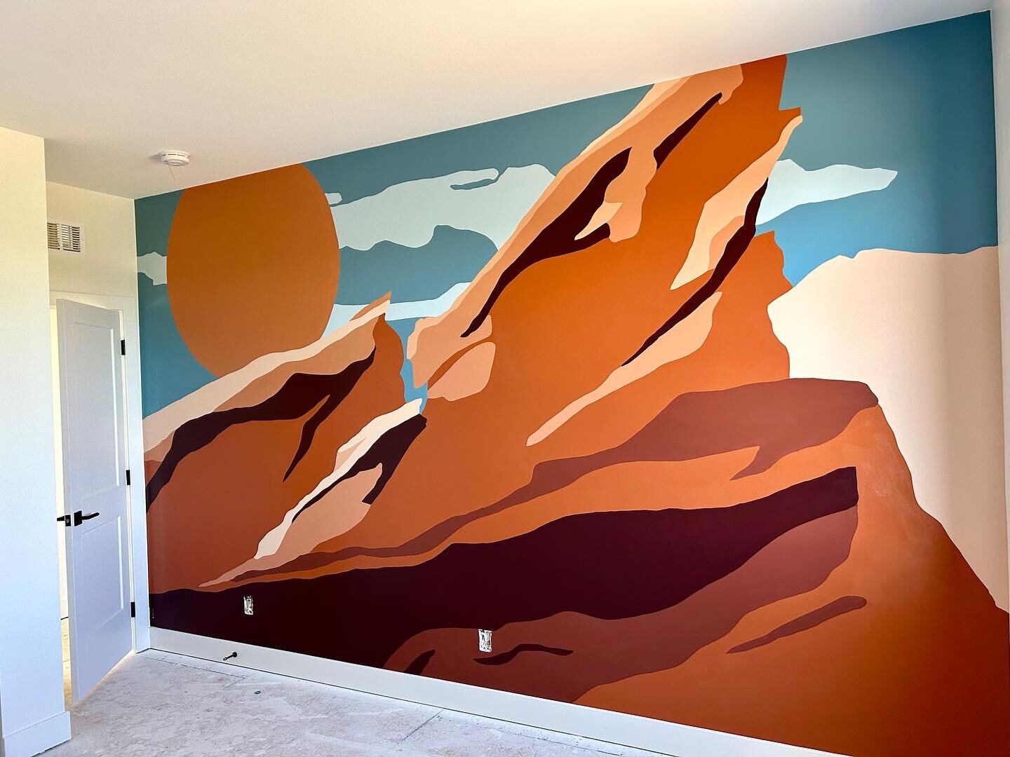 2/3 Murals - Red Rocks for the boys!