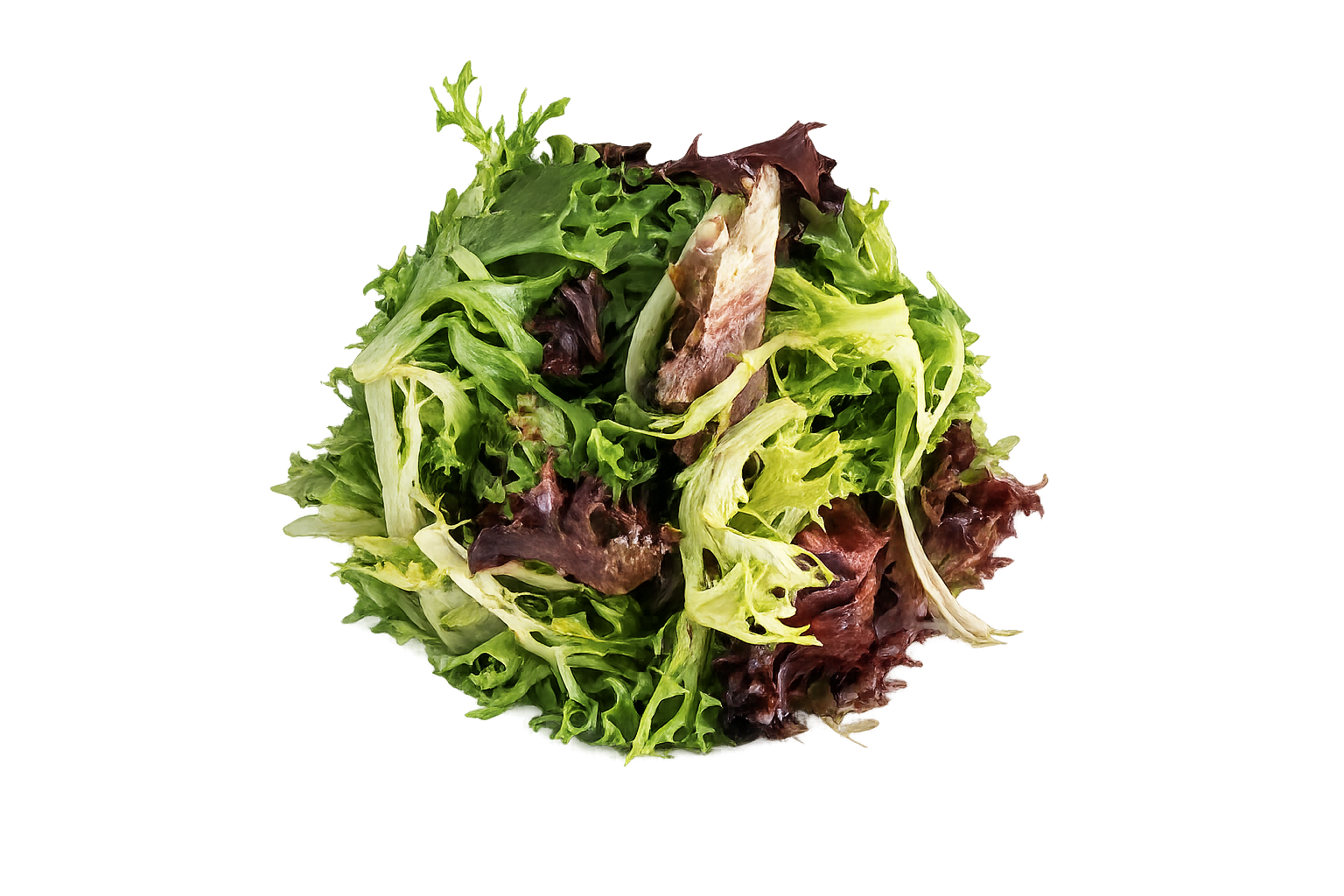 Fresh mixed green leaves, a Mix-in choice for a Pokerrito Build Your Own bowl.