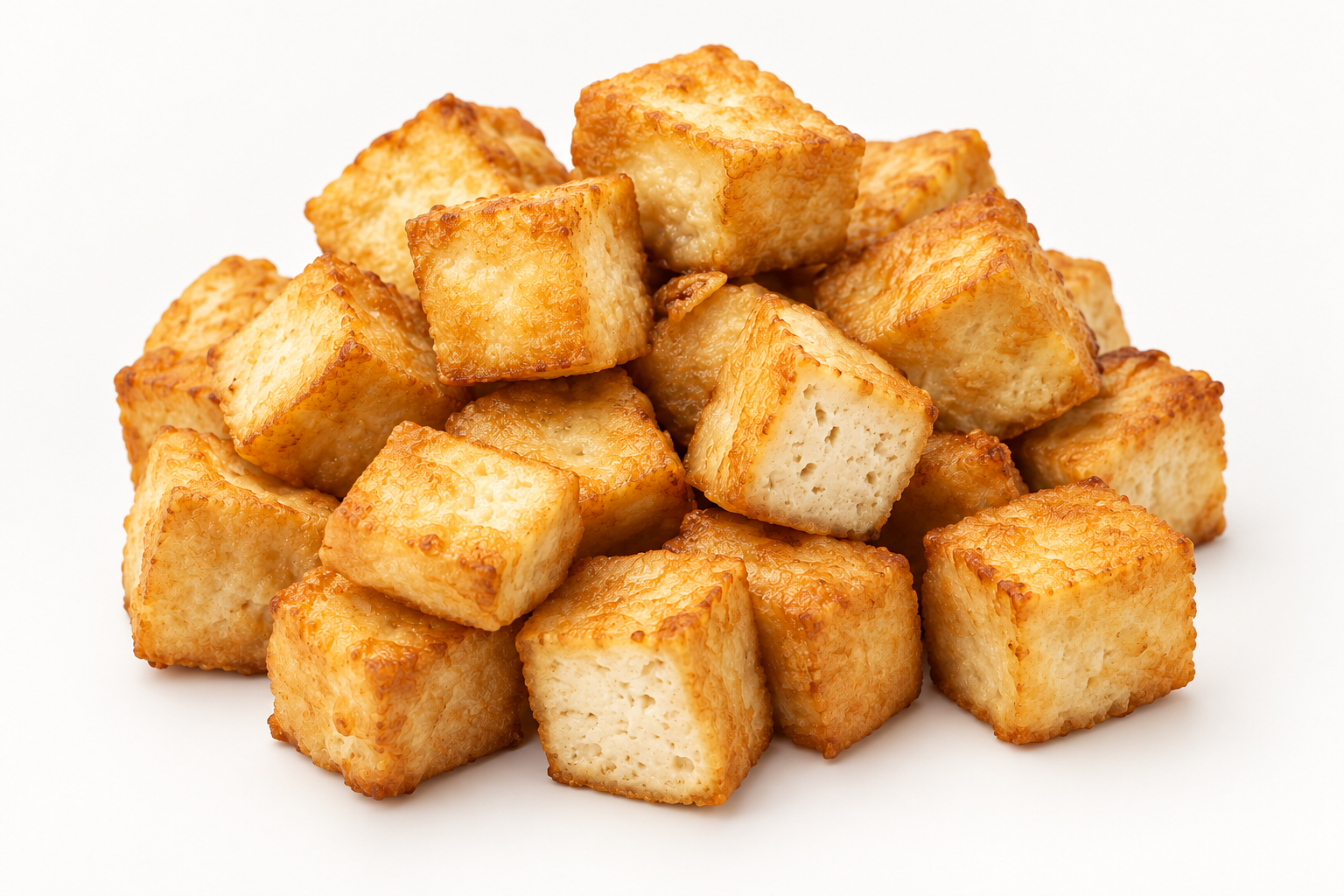 Fried Tofu for a Pokerrito build-your-own bowl