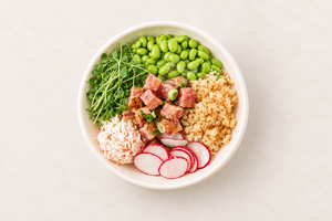 Torched ahi tuna warm bowl