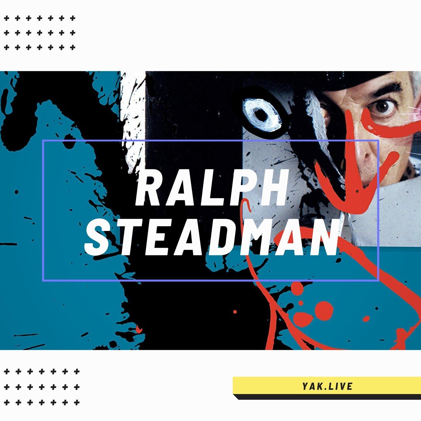 Tomorrow is the perfect day to call in sick.⁠
⁠
Join Ralph Steadman is going live tomorrow and you won't want to miss it.⁠
⁠
He is one of the most revered and provocative artists the British Isles have ever produced: an icon whose splattered-ink styl