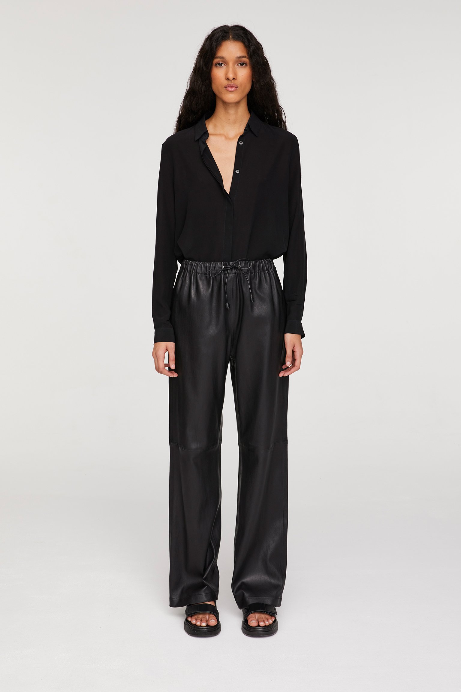 JARDIN - Leather stretch trousers — Inès & Maréchal | Conscientious Luxury