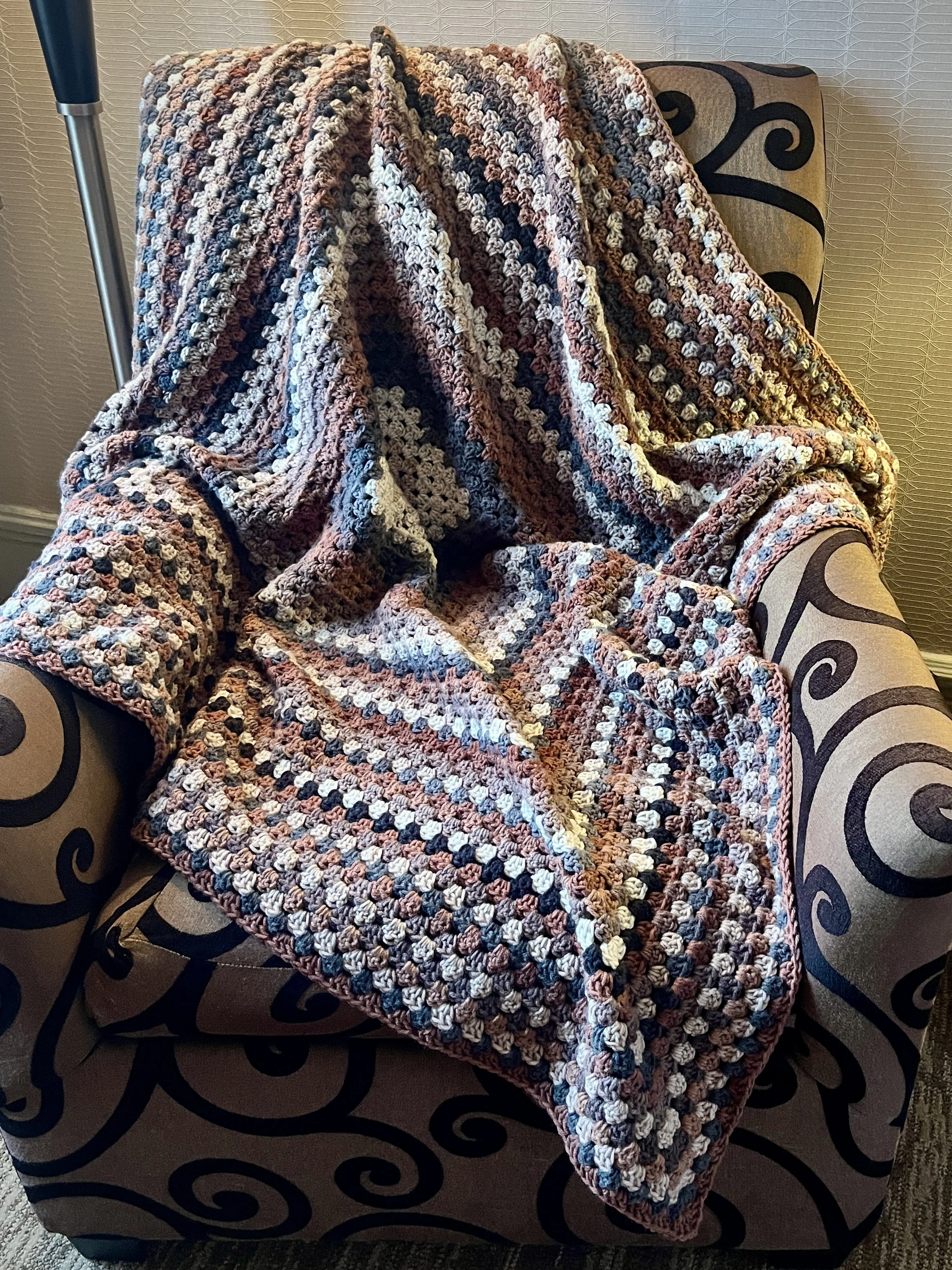 Earthen Tones Squishy Granny Throw Raffle