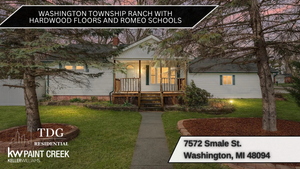 Beautifully Maintained Ranch for Sale in Washington Township Michigan with Hardwood Floors, Vaulted Breakfast Nook, &amp; Private Fenced Backyard