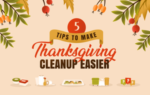 5 Tips For An Easier Thanksgiving Cleanup If You're Hosting For the First Time