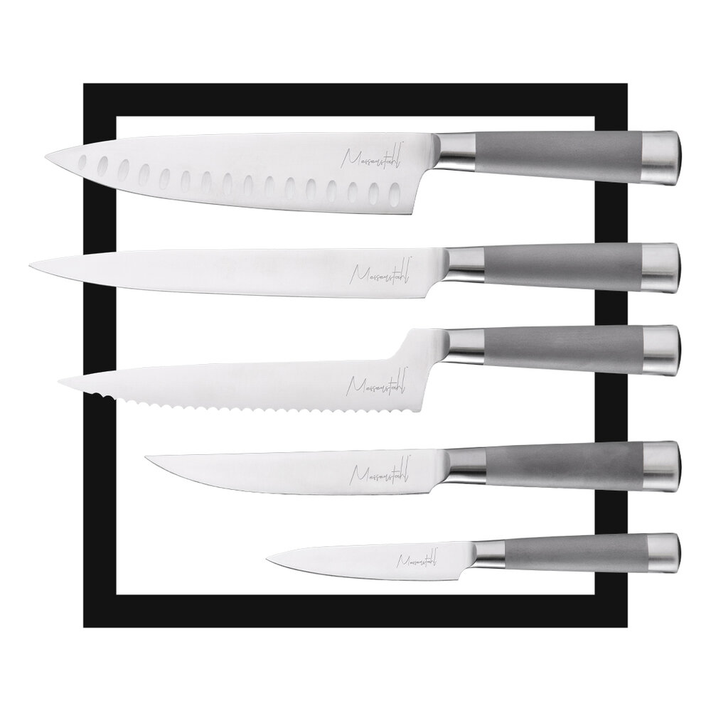 5-Piece Gourmet Knife Set — Messerstahl 2.0 – Knives that look sharp too.