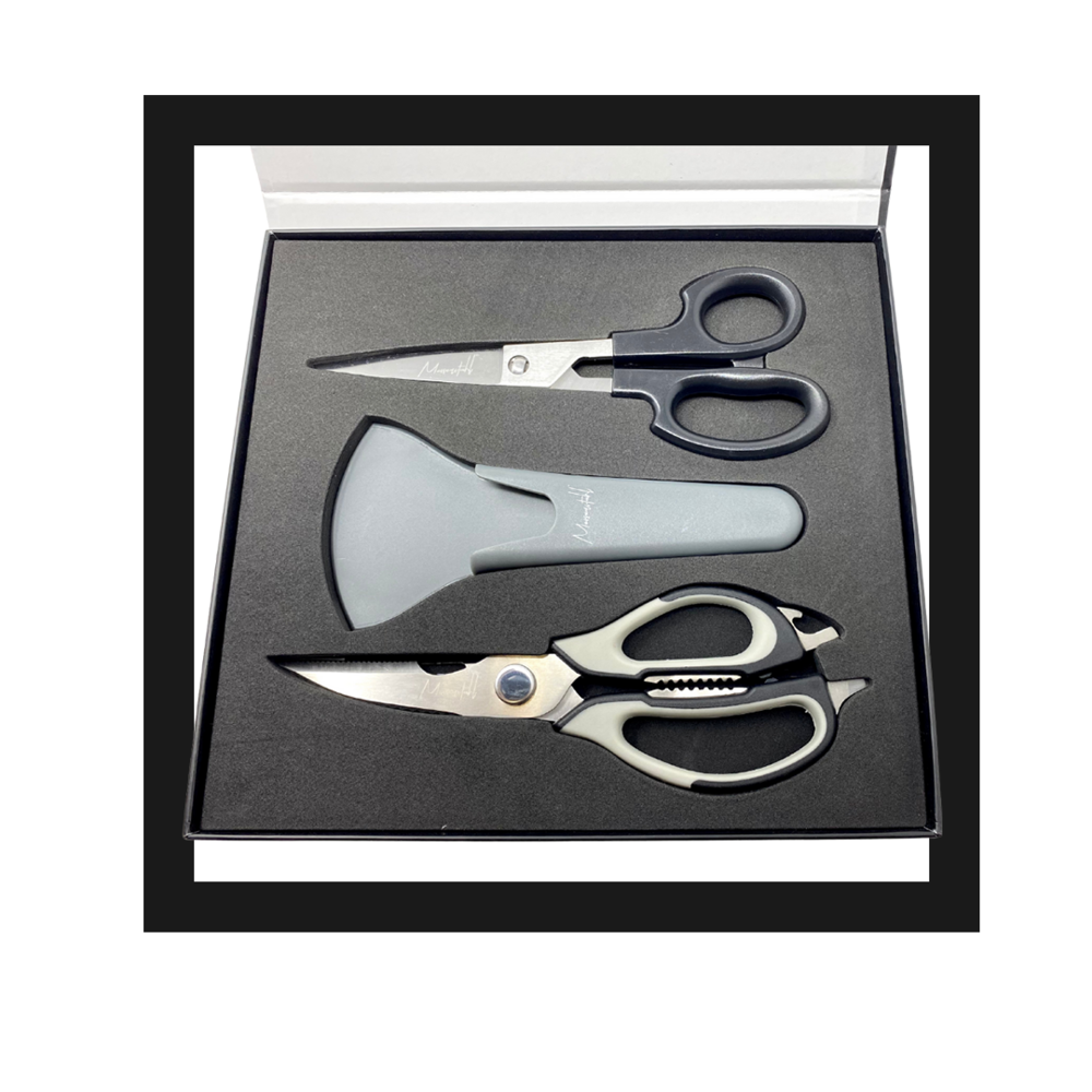 Gourmet Shears Duo — Messerstahl 2.0 – Knives that look sharp too.