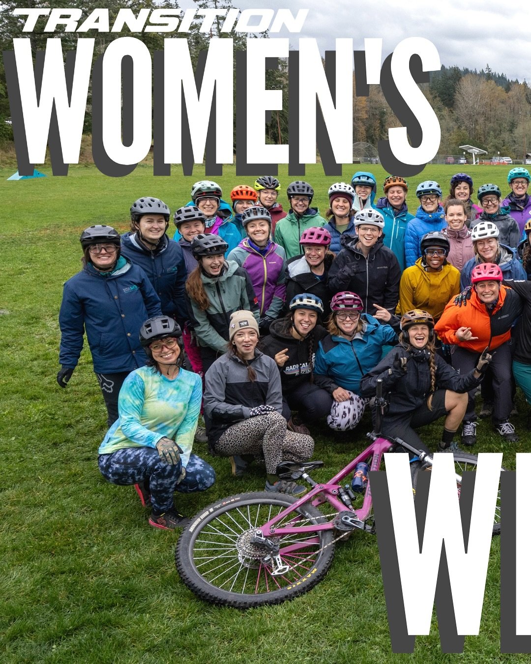 Not even the storm of the year could dampen our excitement for the @transitionbikes Women&rsquo;s Weekend West! 👩🚲⛈️🌲 Over the weekend, 50 amazing women joined us in Bellingham, WA, to build skills, make new friends, and create unforgettable memor
