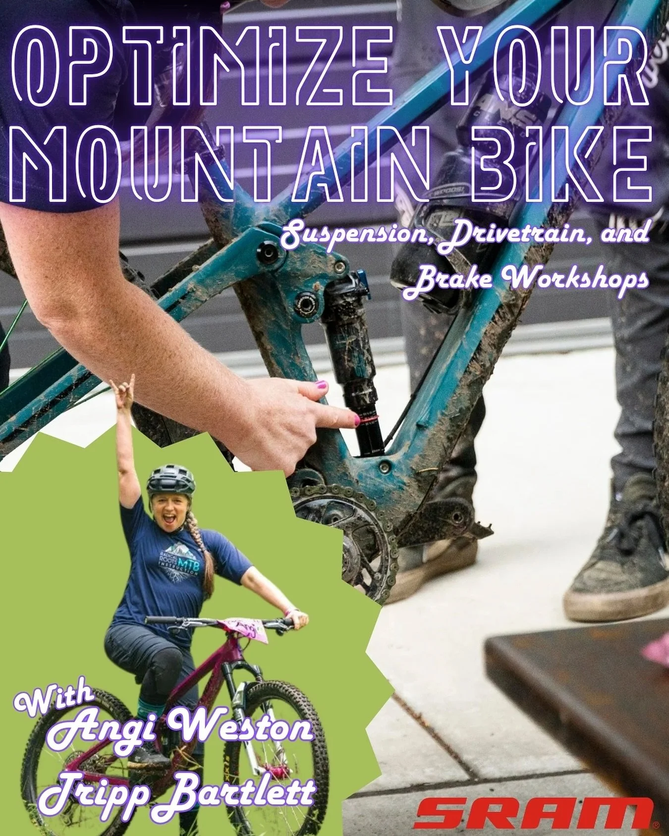 🚵&zwj;♀️ Optimize Your MTB Workshops! 🚵&zwj;♂️
Ready to ride smoother, safer, and stronger? We&rsquo;ve got TWO upcoming hands-on workshops at Galbraith to help you unlock your bike&rsquo;s full potential:

📅 Sat, Aug 23 &ndash; Suspension
Learn h