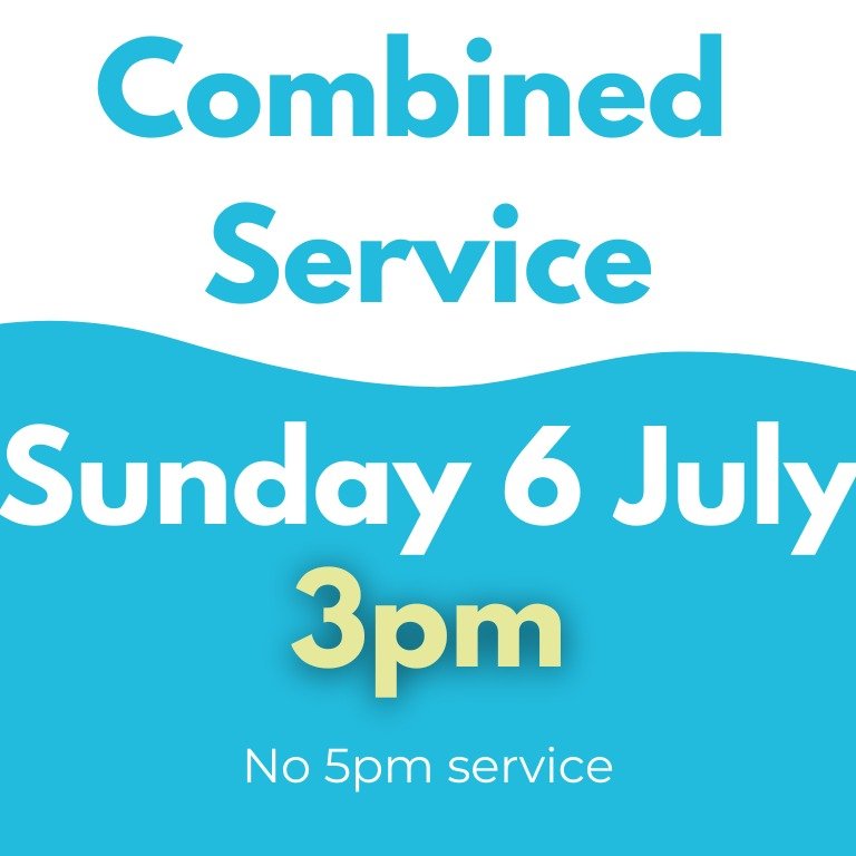 Join us for our combined service this Sunday!